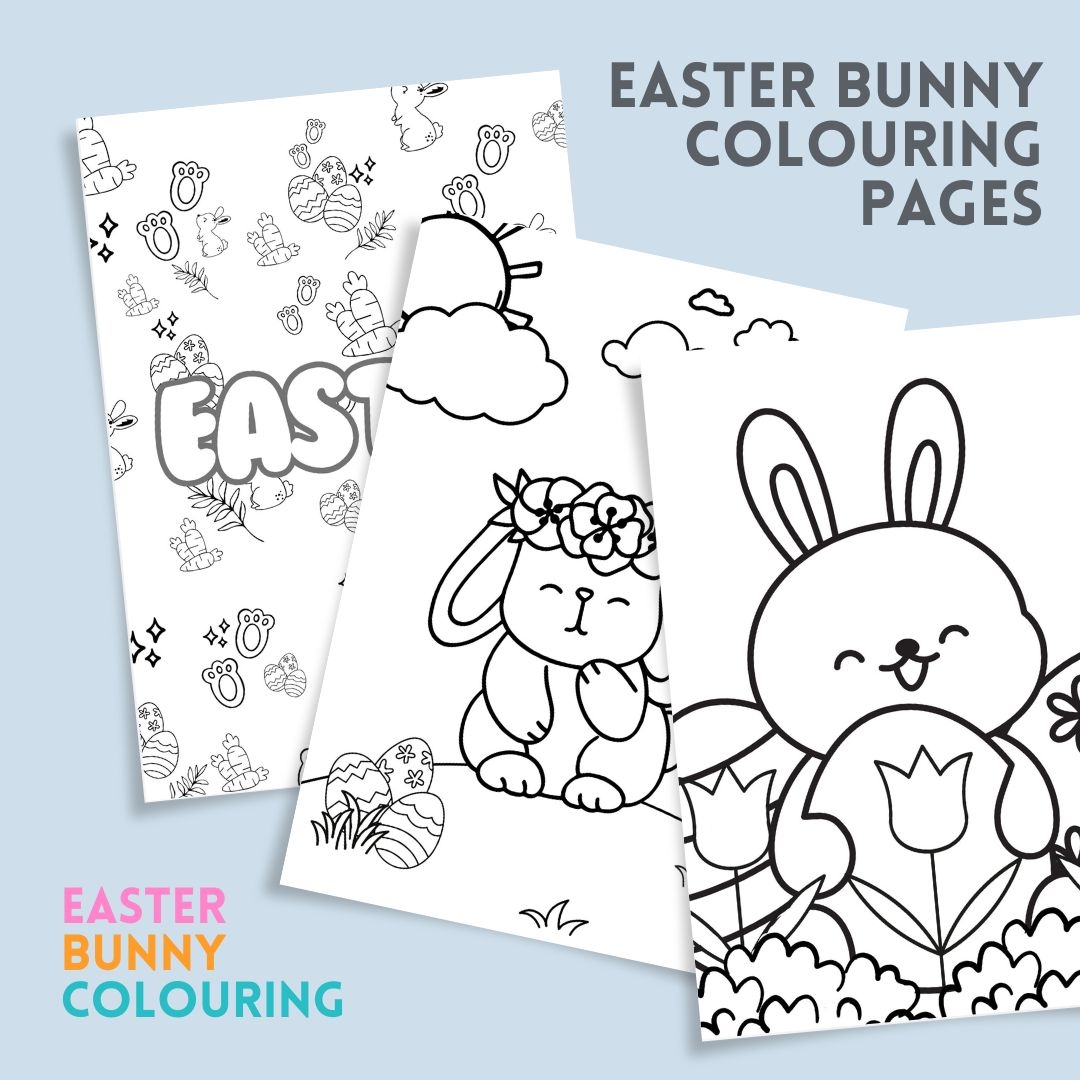 Free Printable Easter Bunny Colouring Pages For Kids We Made This Life