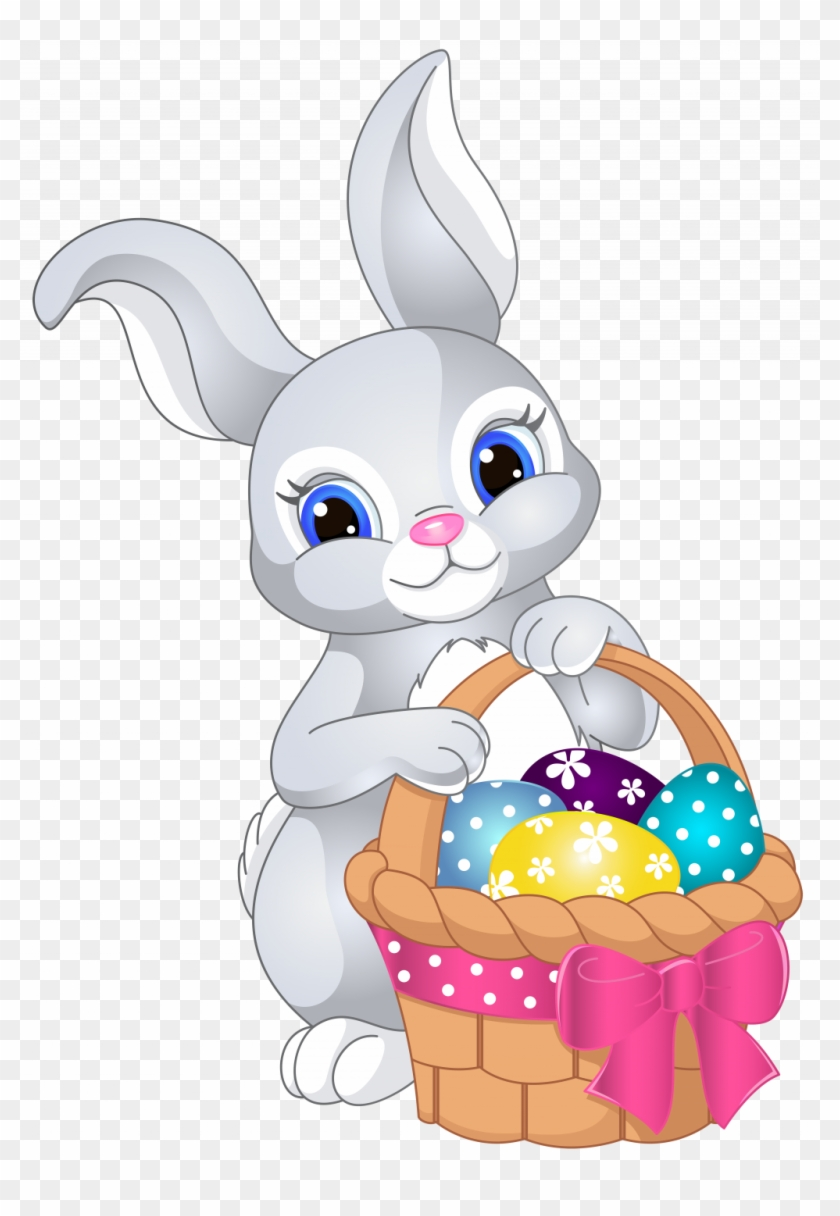 Free Printable Easter Clipart Cute Easter Bunny Cartoon Png Download 4935966 PikPng