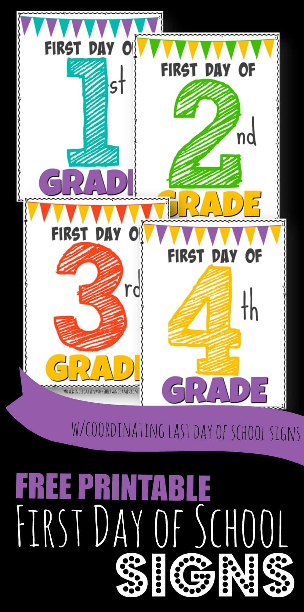 First Day Of School 2nd Grade Printables Free