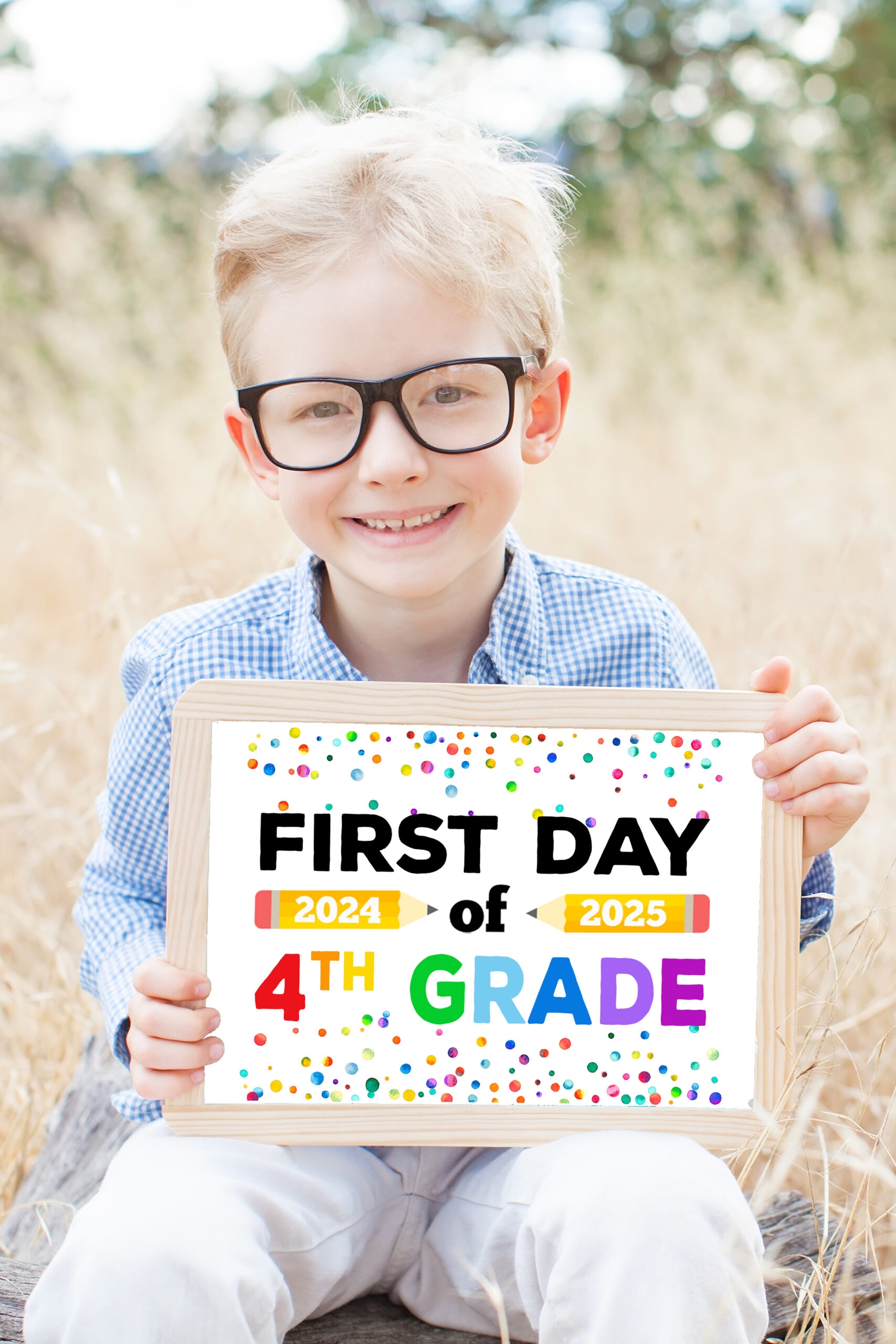 Free Printable First Day Of School Signs 2024 25 Happiness Is Homemade