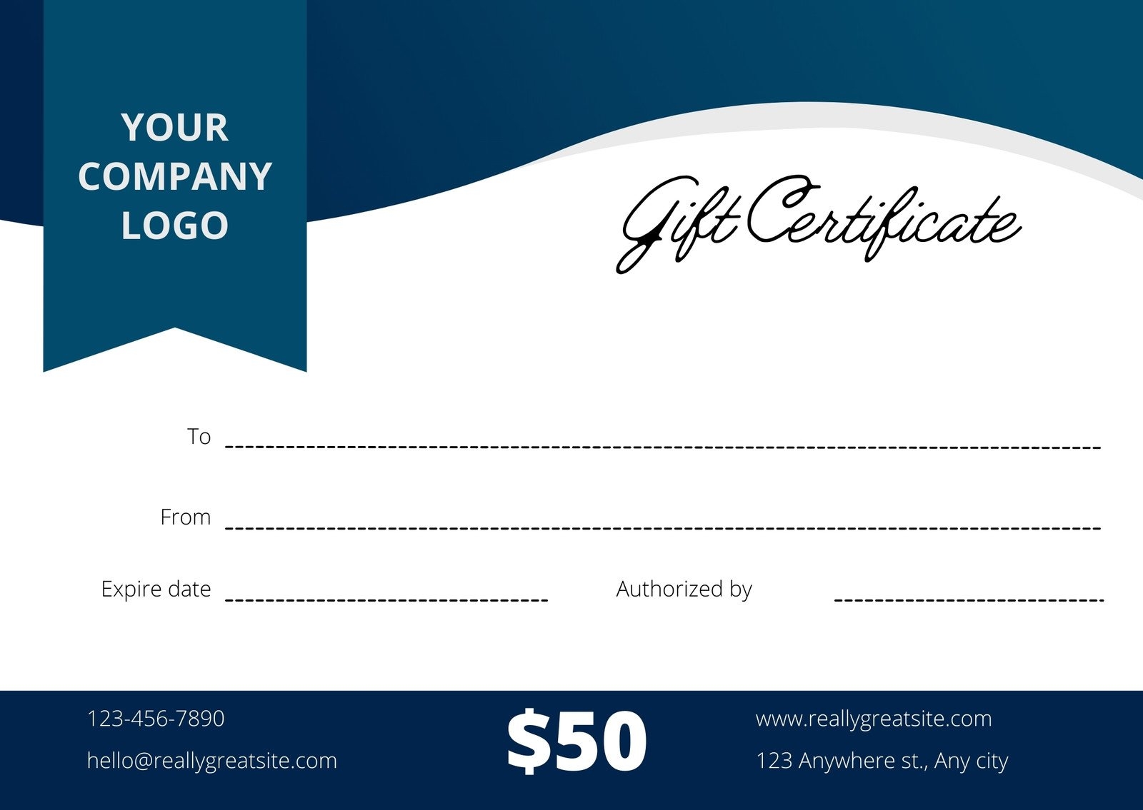Create Gift Certificate Free Printable