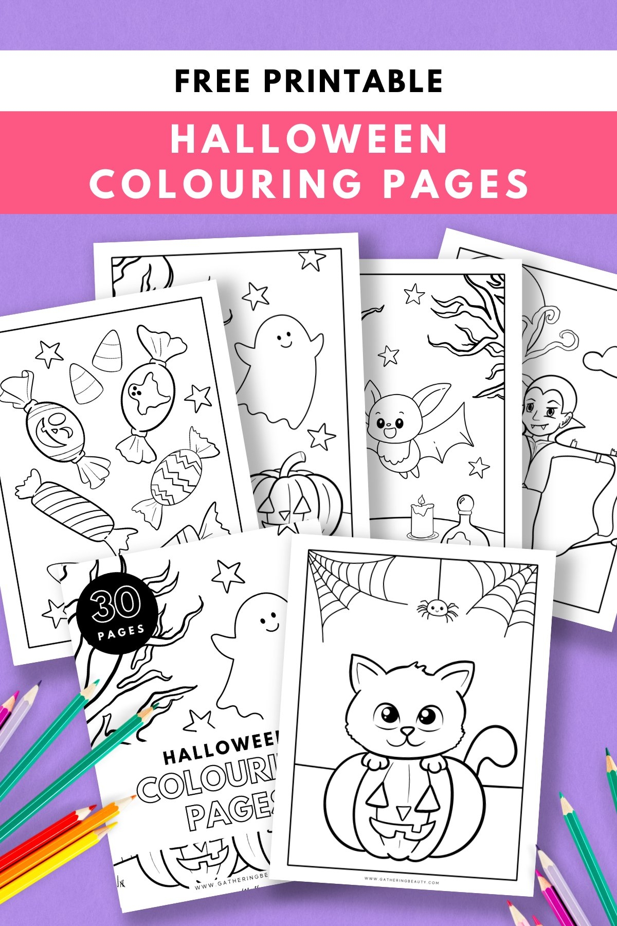 Free Printable Halloween Colouring Pages Gathering Beauty