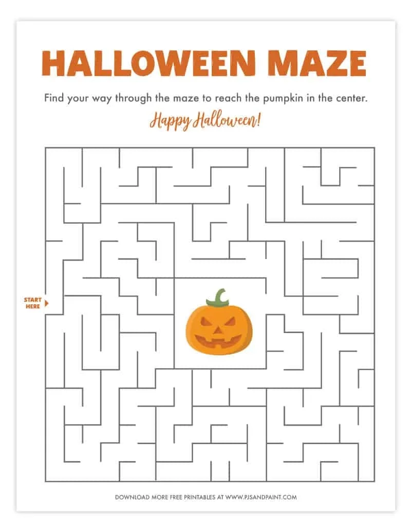 Children's Mazes Free Printable