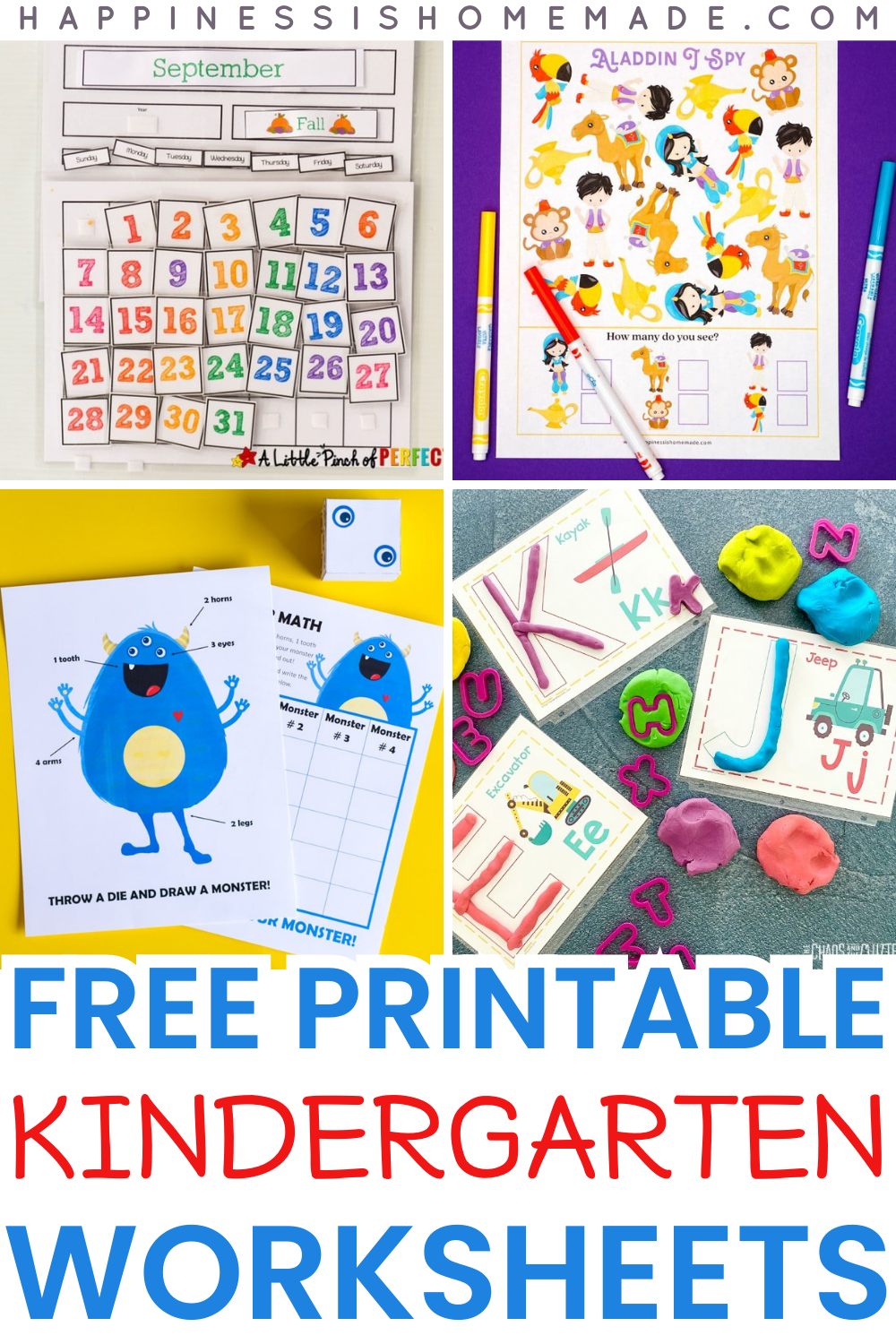 Free Printable Kindergarten Worksheets Happiness Is Homemade