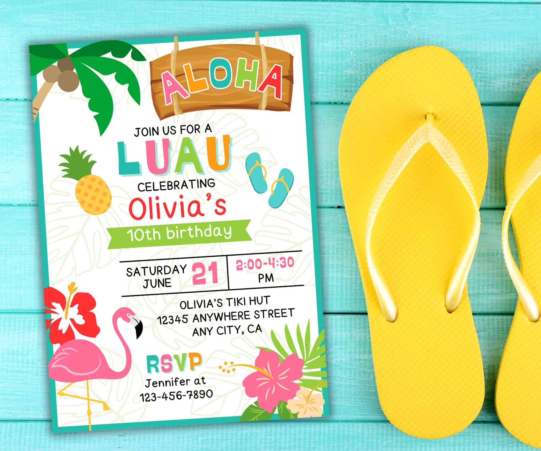 Free Printable Invitations Hawaii Party