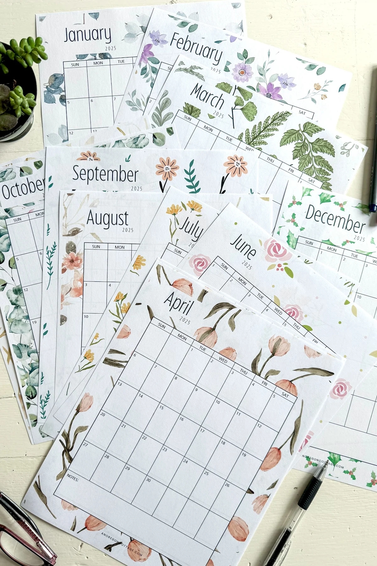 Printable Monthly Calendar Free