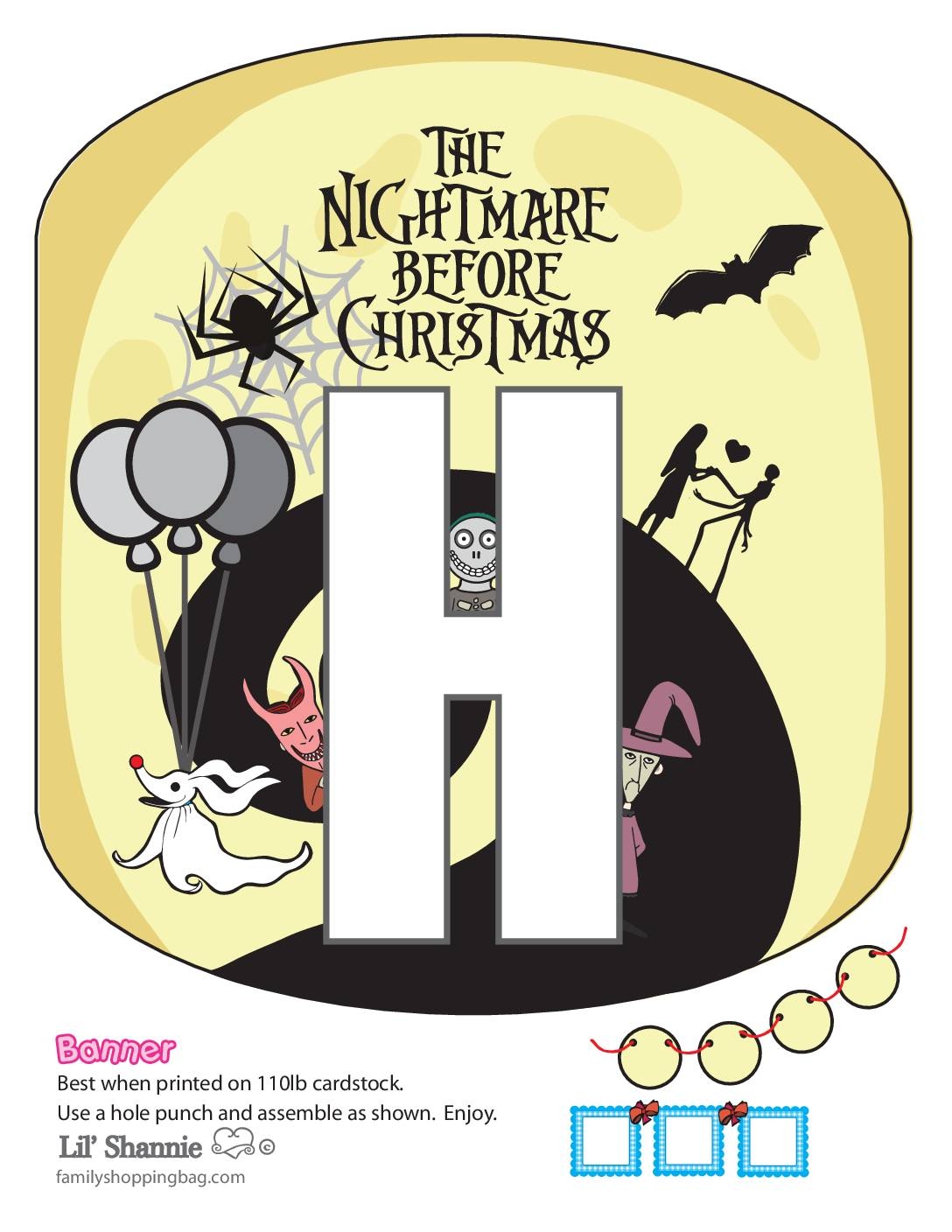 Free Printable Nightmare Before Christmas The Coloring Pages And More Lil Shannie