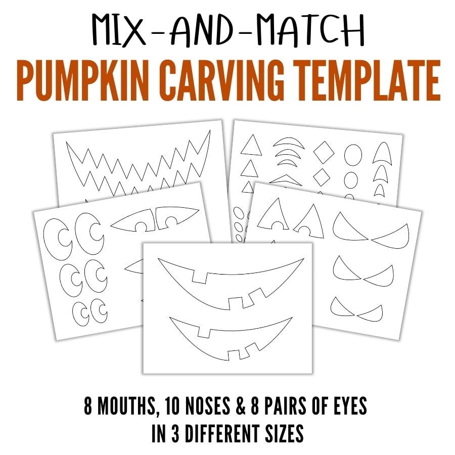Free Printable Pumpkin Carving Template The Craft at Home Family