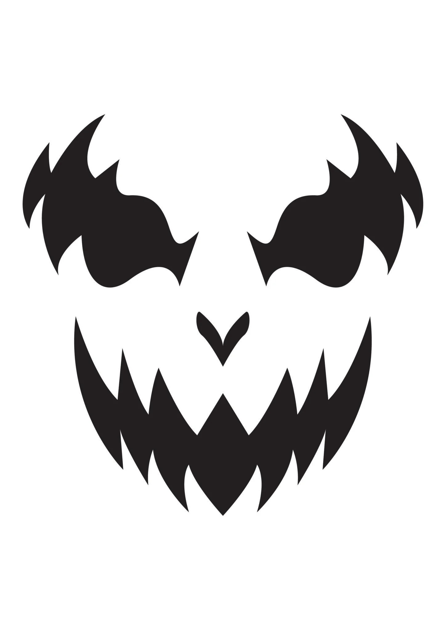 Large Pumpkin Carving Template Printable Free