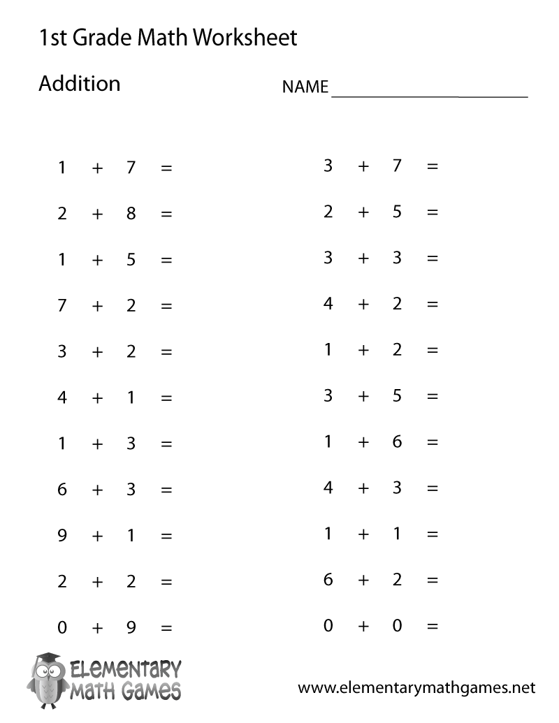Free Printable Math Sheets