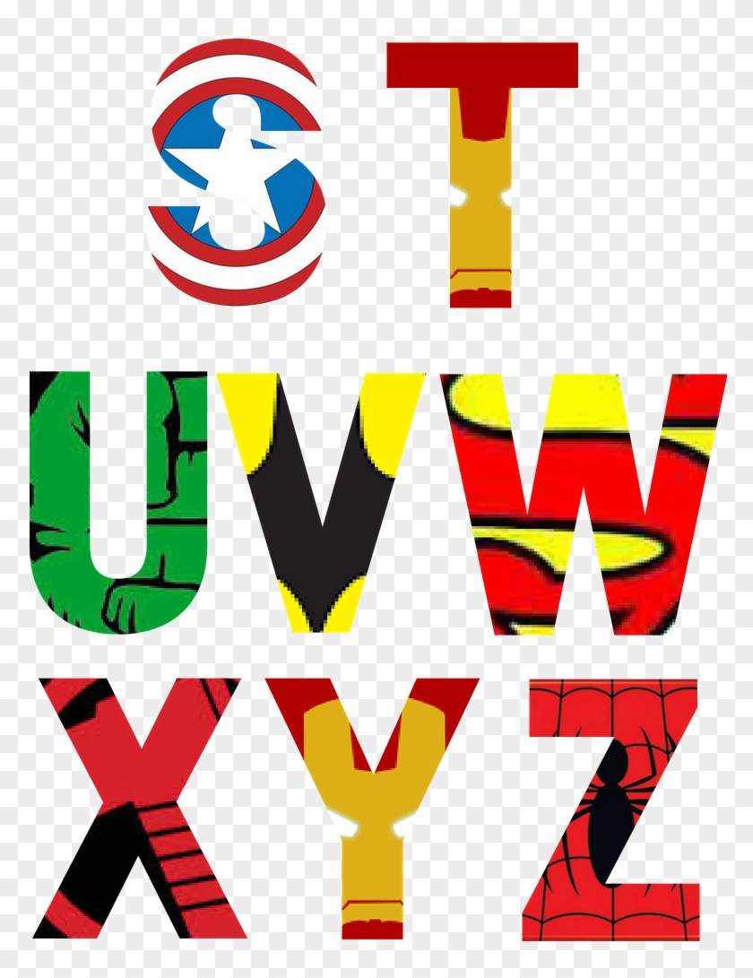Free Printable Superhero Alphabet Letters Free Printable Superhero Alphabet Letters Free Transparent PNG Clipart Images Download