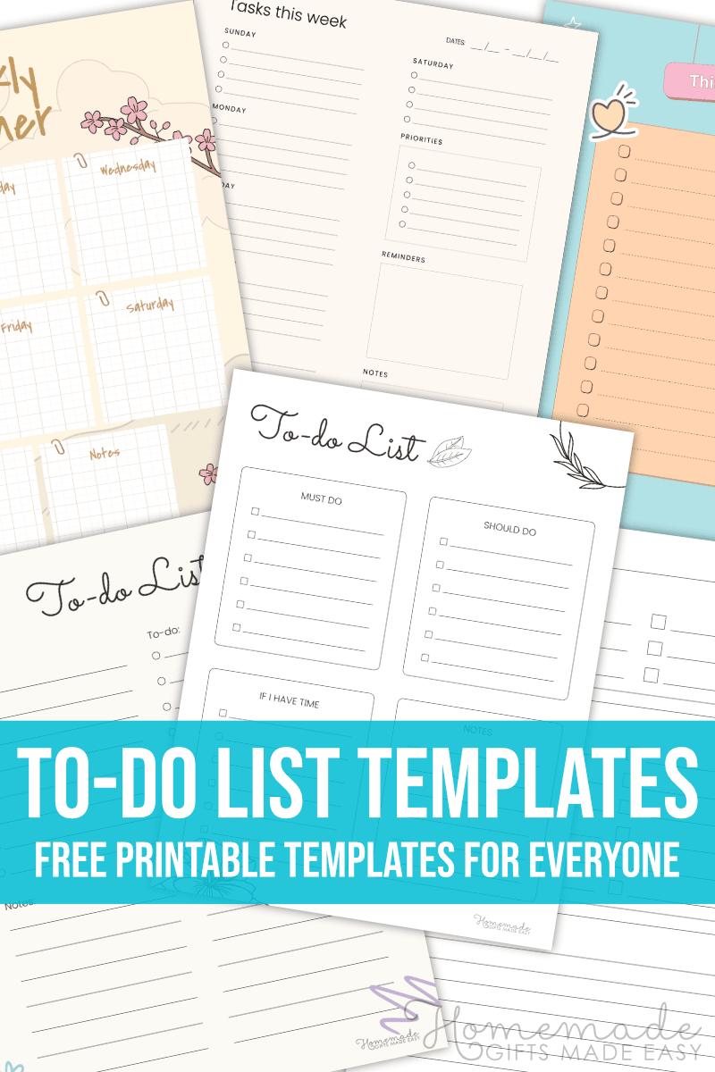 Free Printable To Do List Daily