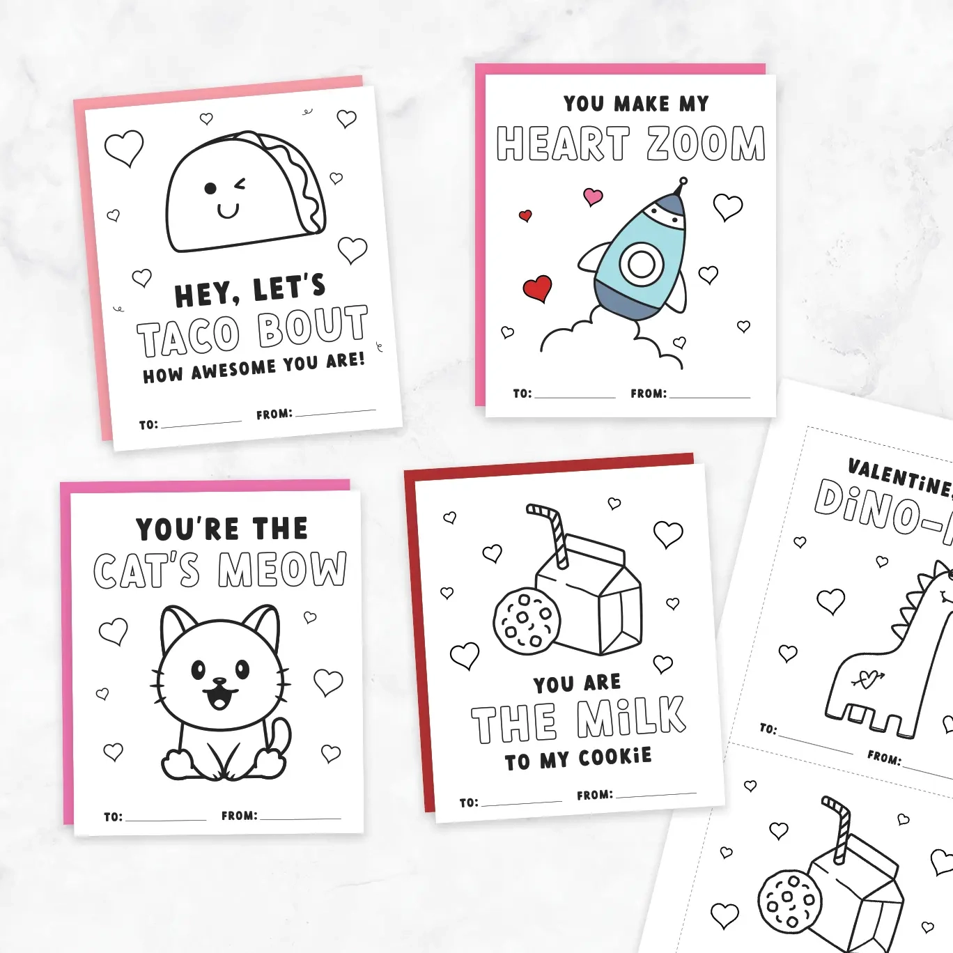 Free Printable Valentines Cards To Color Favorite Printables