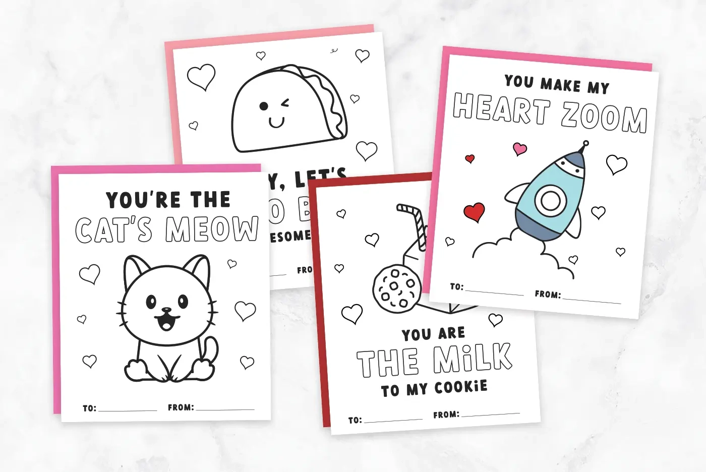 Free Printable Valentines Cards To Color Favorite Printables