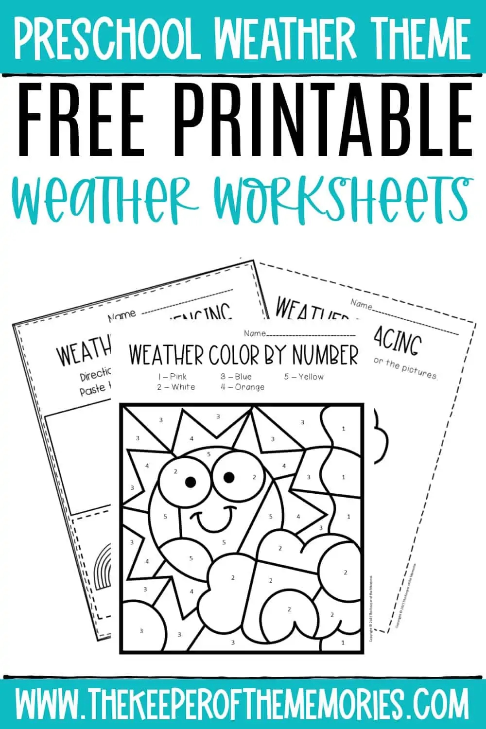 Free Printable Weather Worksheets For Preschool The Keeper Of The Memories