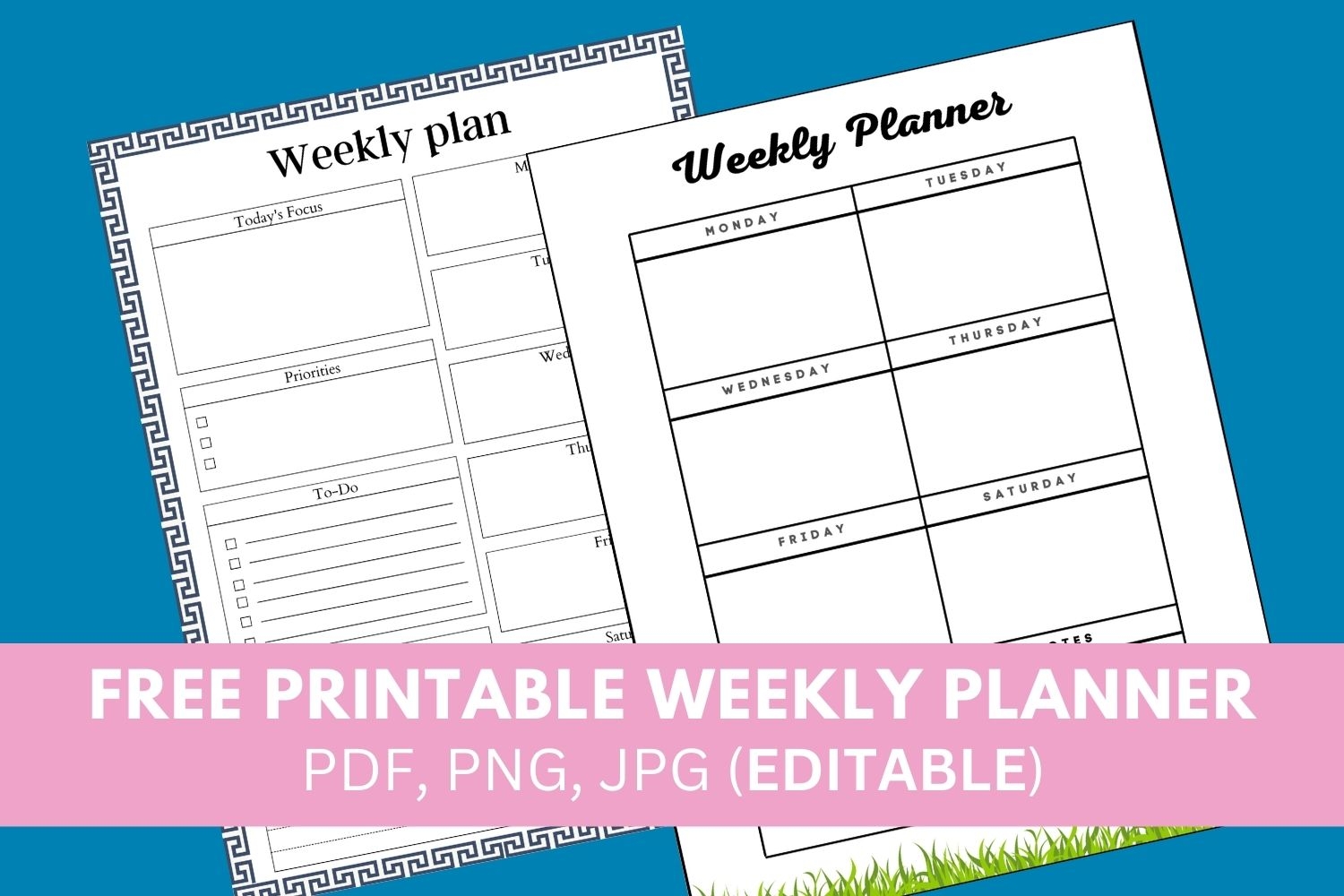 Free Printable Weekly Planner Templates
