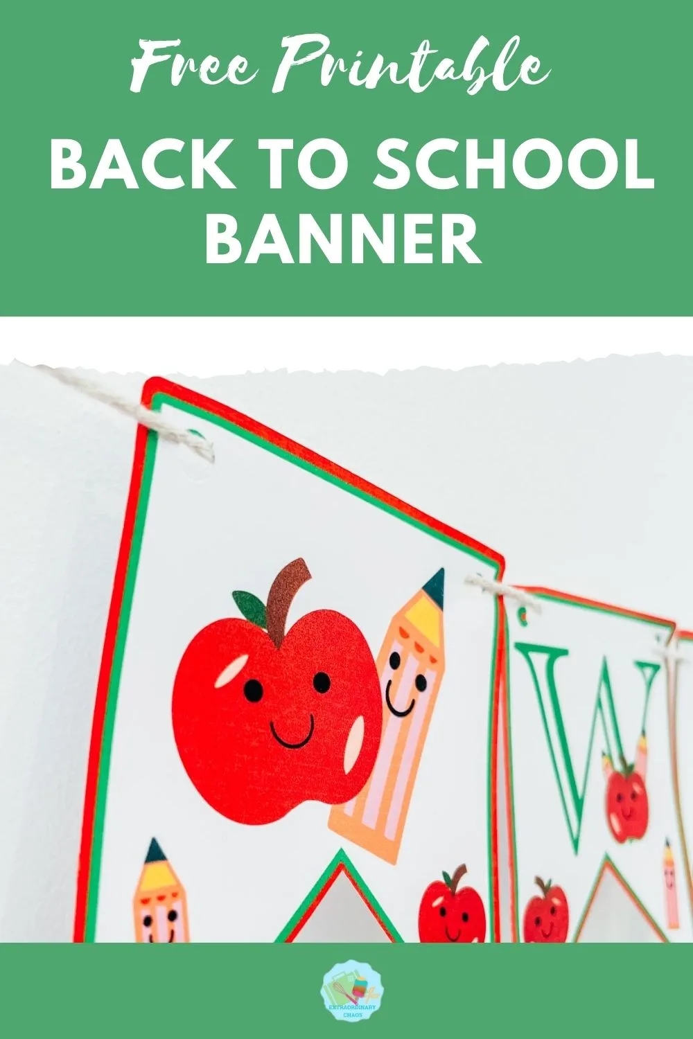Free Printable Welcome Back Teacher Banner Extraordinary Chaos