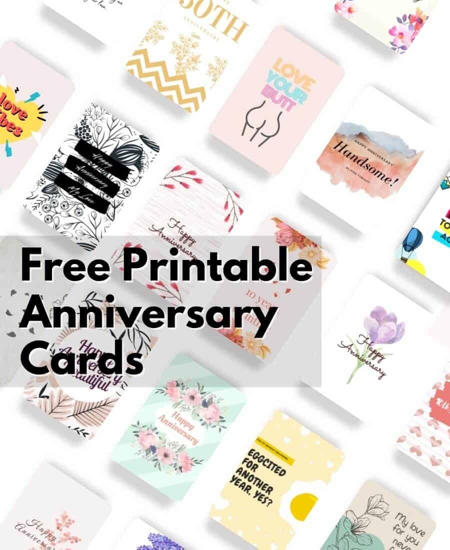 Free Printable Anniversary Cards
