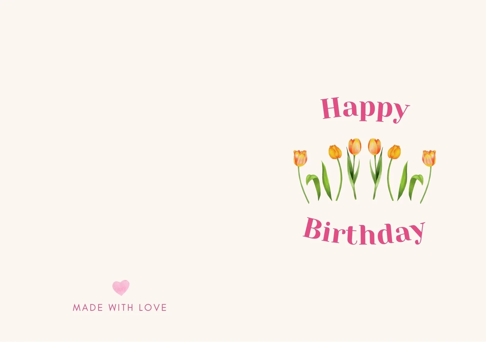 Free To Personalize Folded Birthday Card Templates Canva