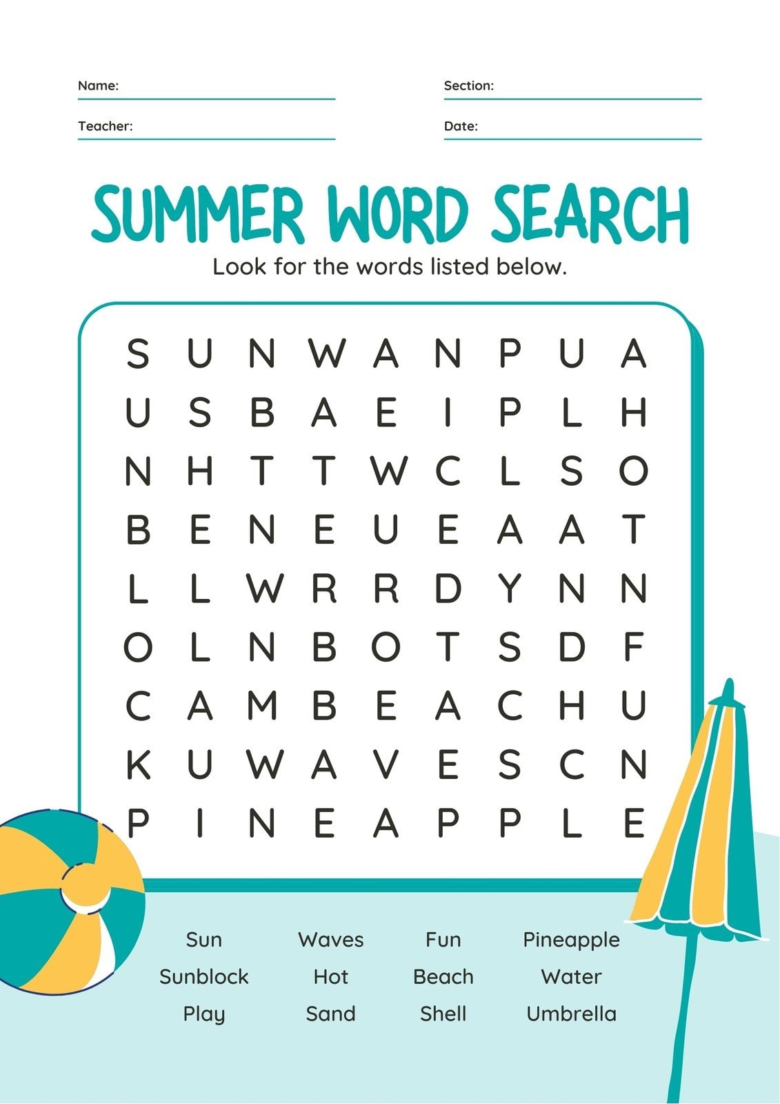 Word Search Puzzles Free Online Printable