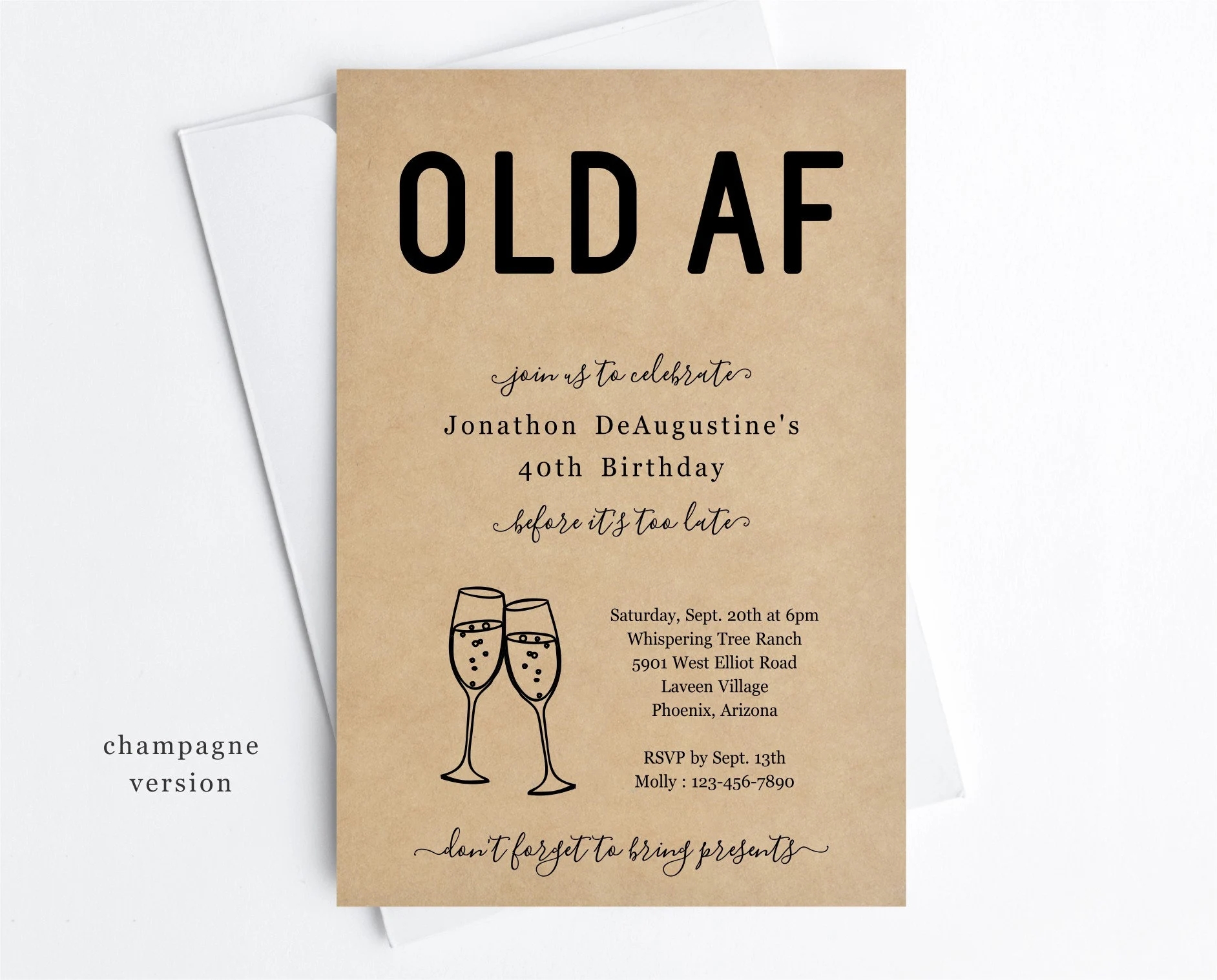 Birthday Invitations Free Printable Adult