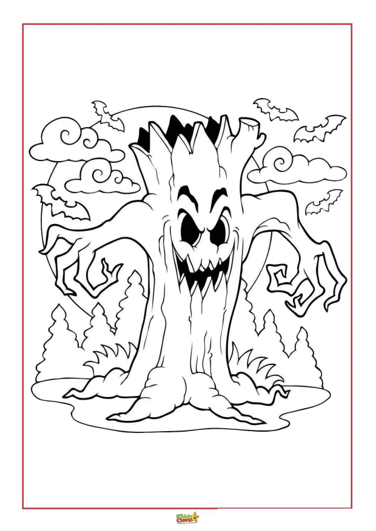 Halloween Coloring Pages For Kids Kiddycharts