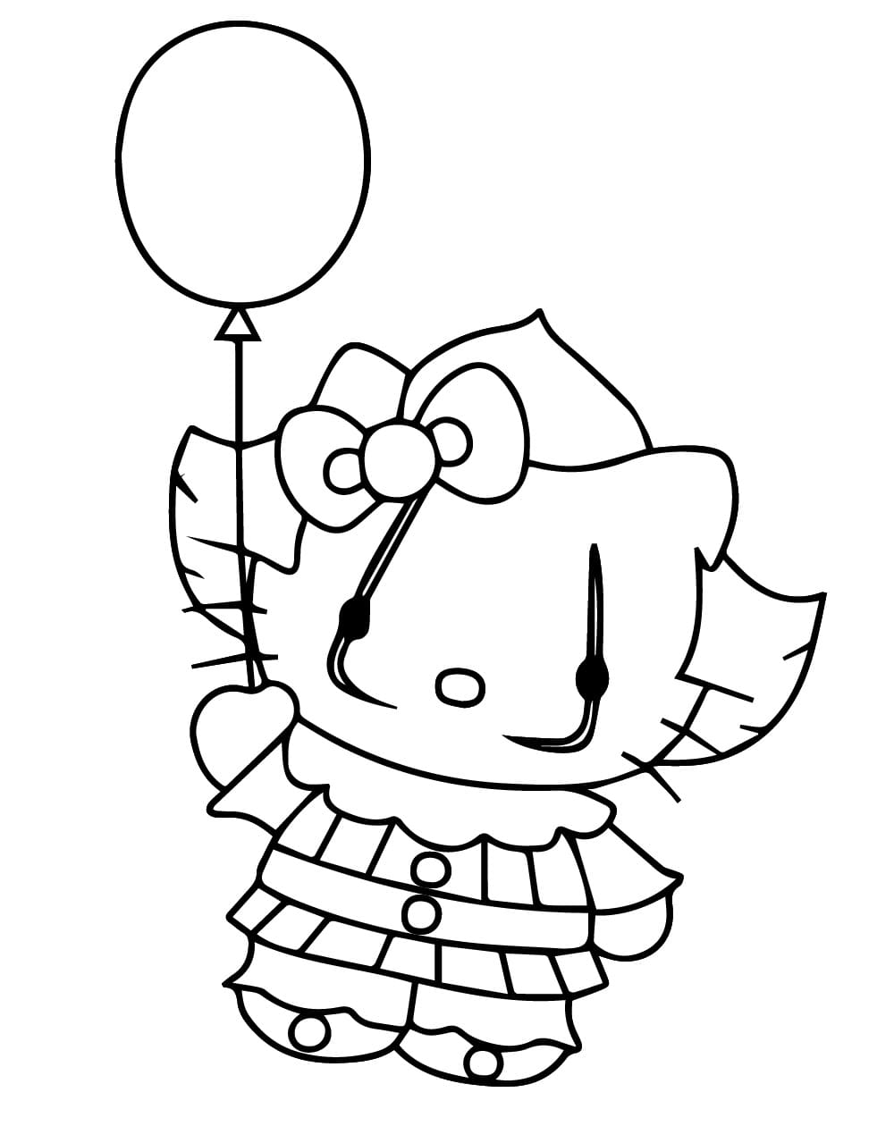 Free Coloring Hello Kitty Printable