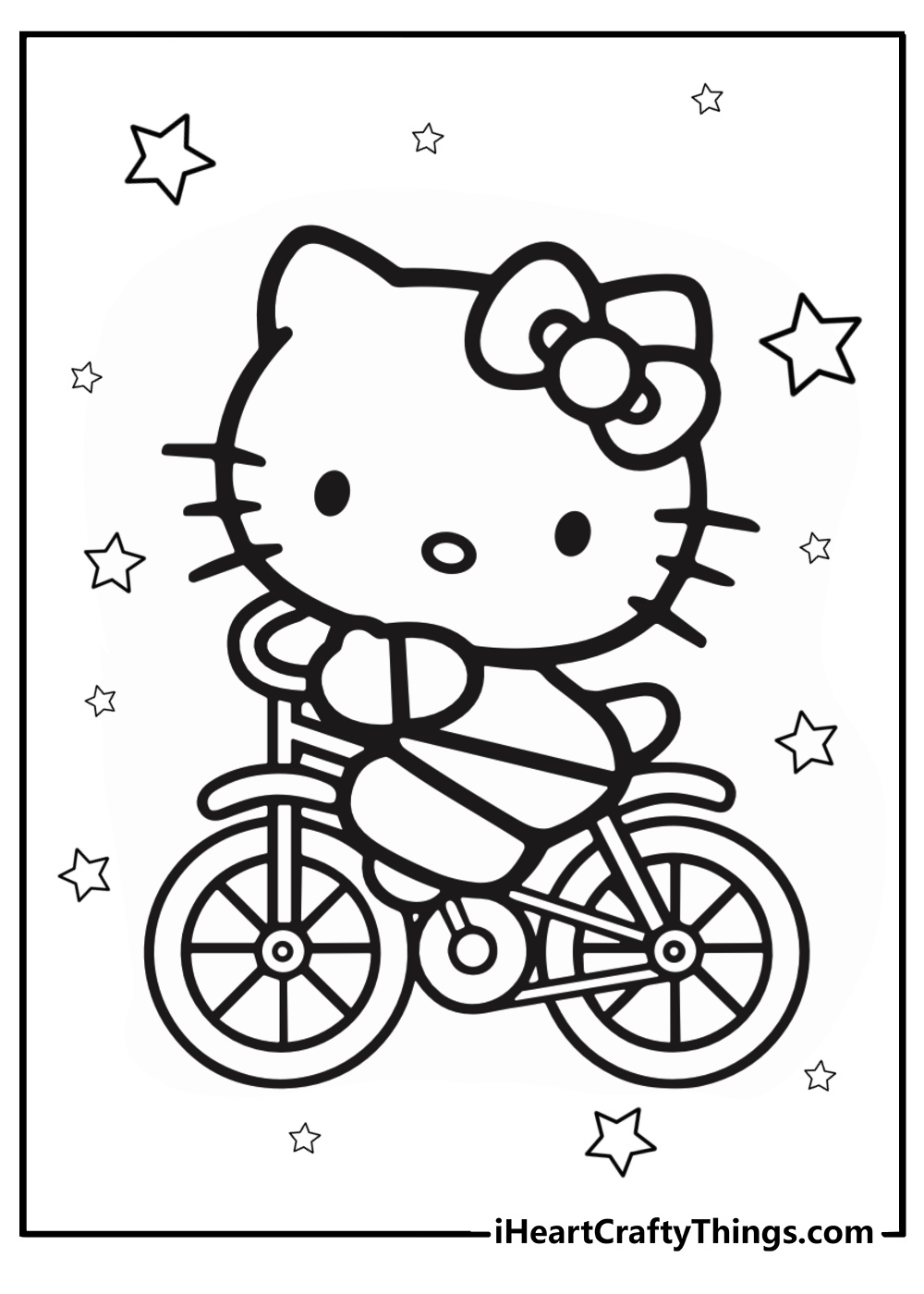 Hello Kitty Free Printable Coloring Pages