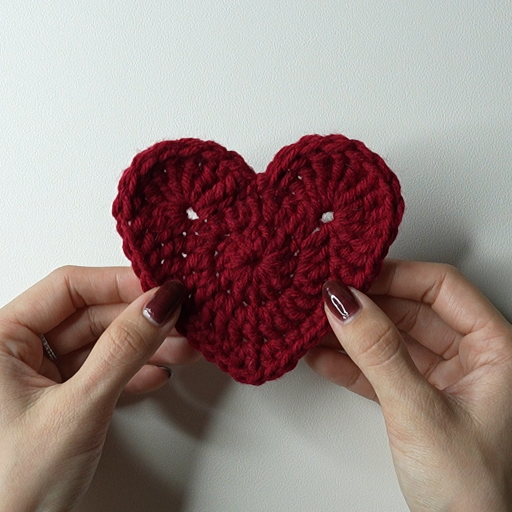 Large Crochet Heart Appliqu Free Pattern Video Tutorial