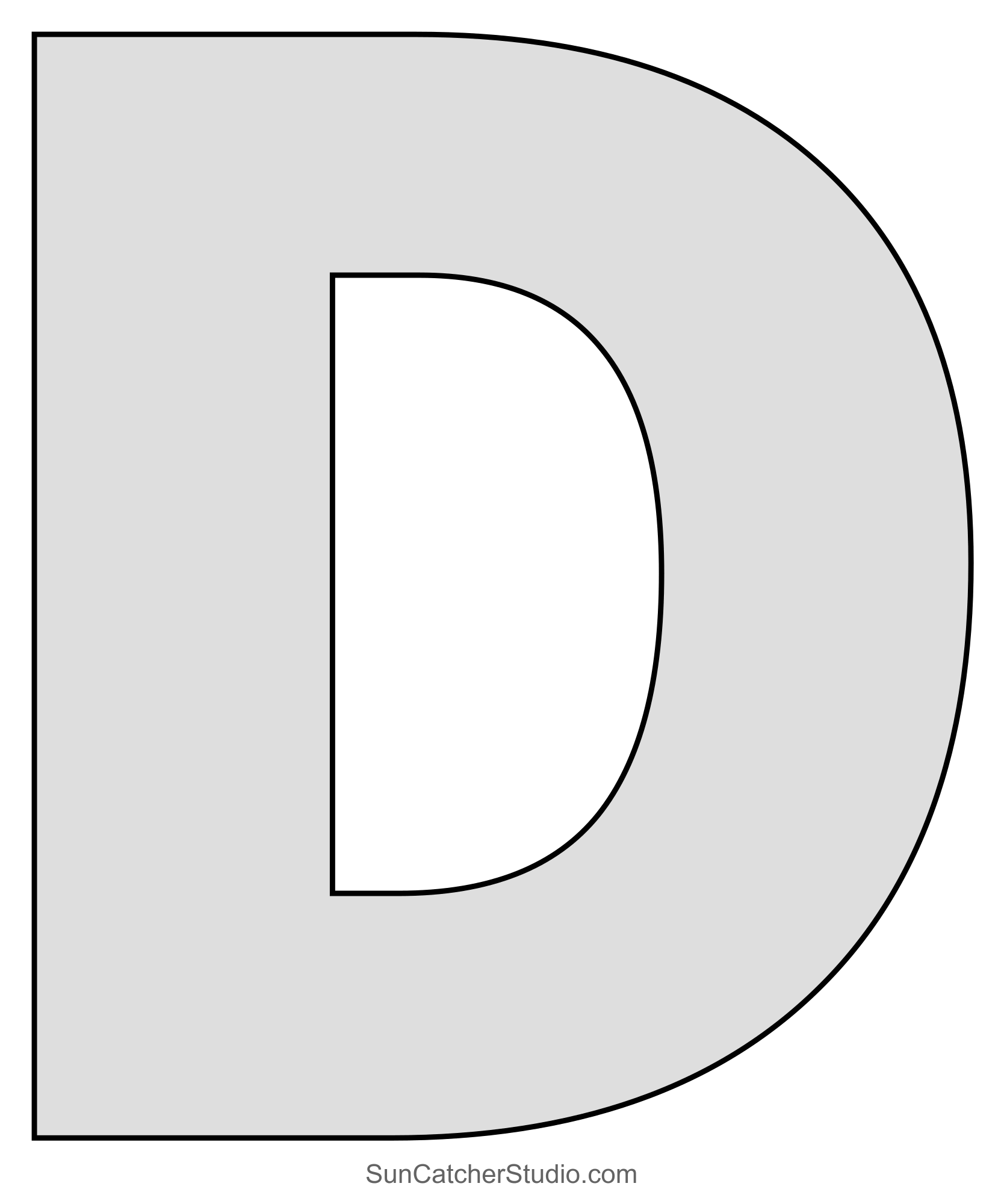 Large Letter Stencils Printable Alphabet Lettering Font Free Printables Monograms Design Tools Patterns DIY Projects