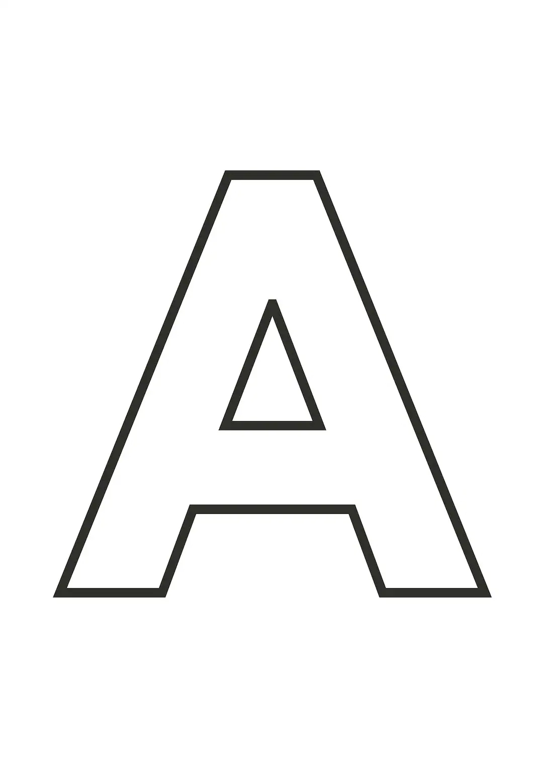 Large Printable Alphabet Letters For Classroom 8 Inch Big Number 
