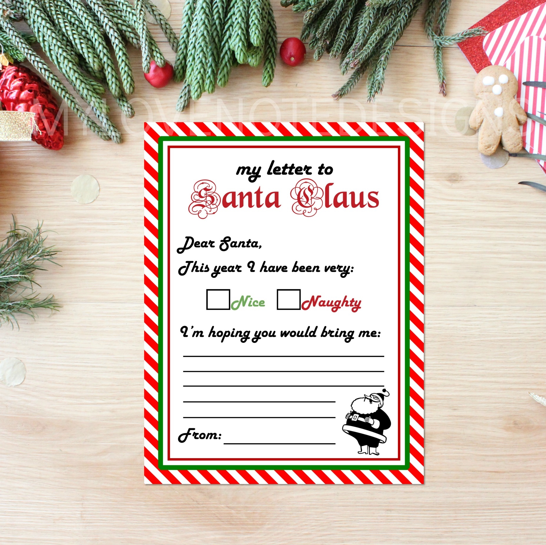 Letter To Santa Claus Eighteen25
