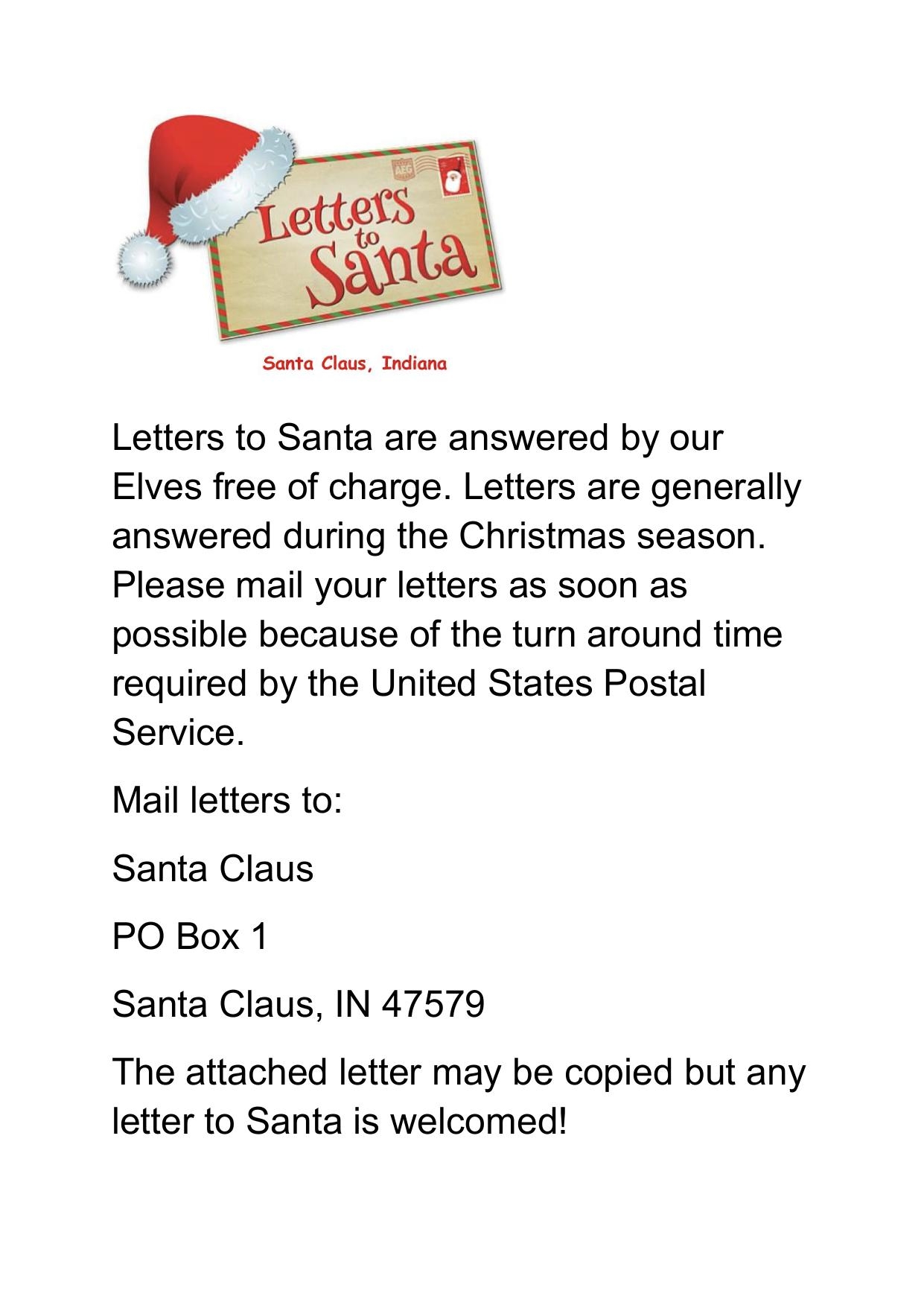 Letters To Santa Claus Santa Claus Museum VILLAGE