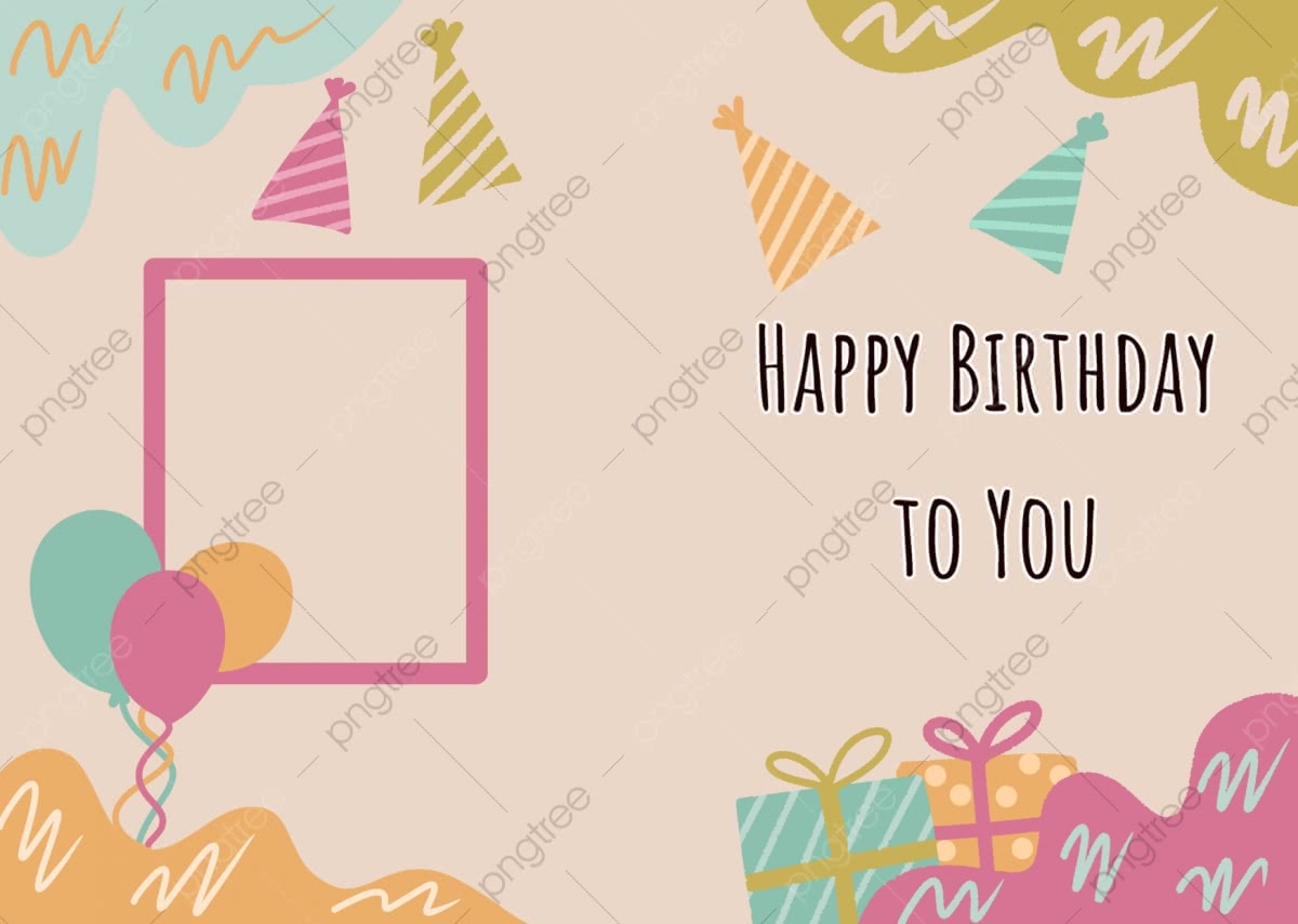 Lovely Editable Birthday Card Template Template Download On Pngtree