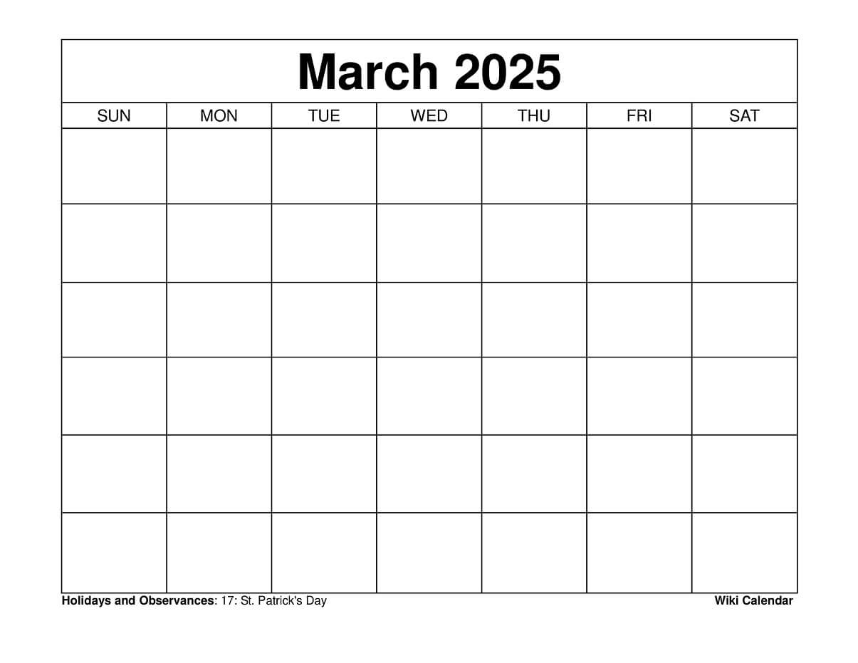 Free 2025 Calendar Printable