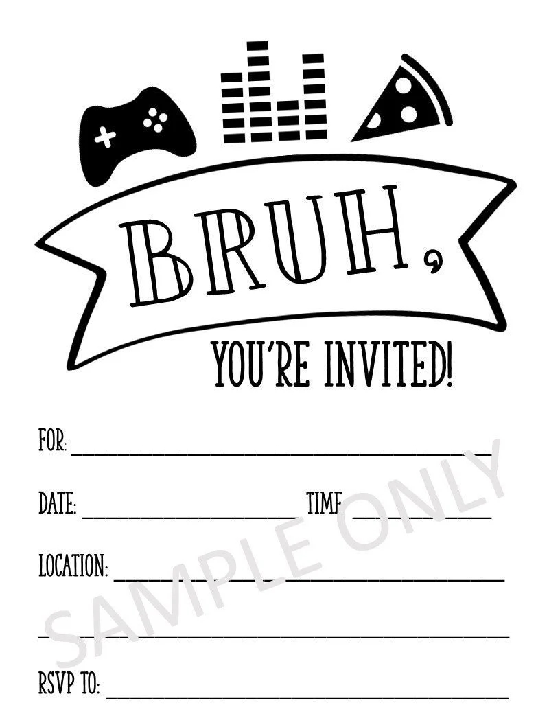 Birthday Invitations Free Printable Boy