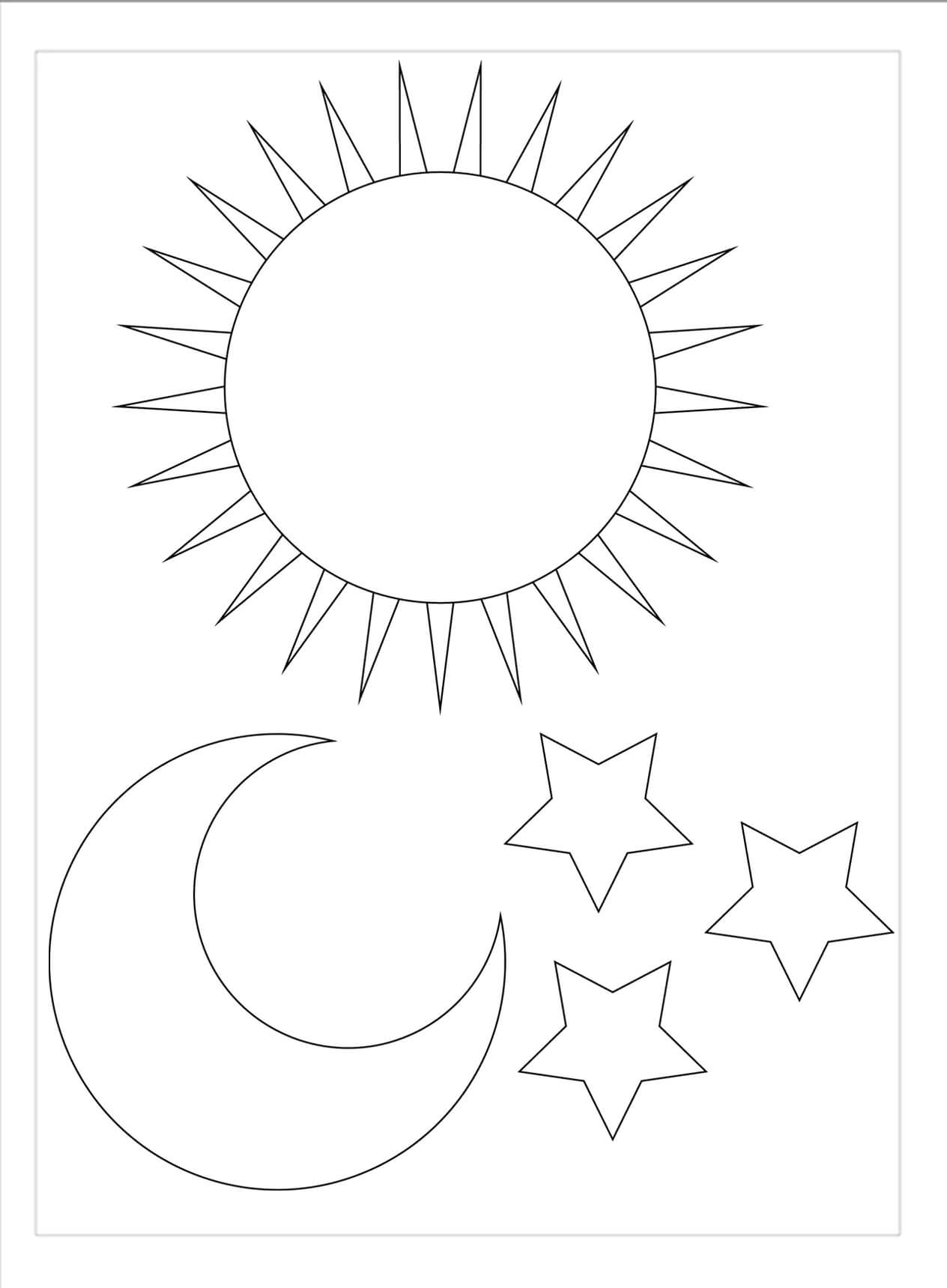 Moon And Stars Template Free Printable