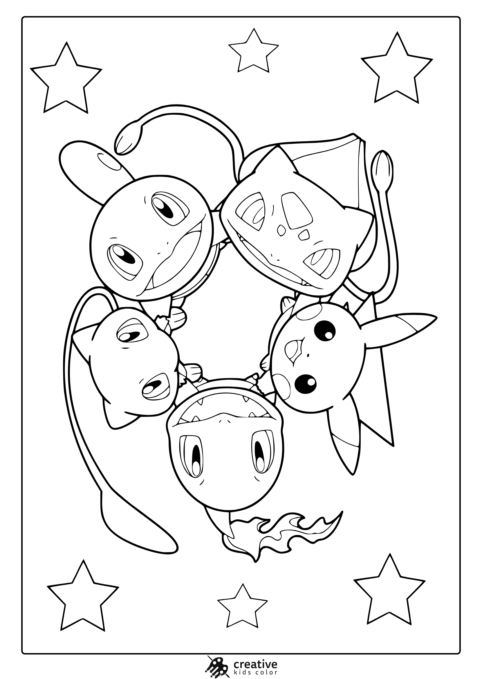 Pokemon Coloring Pages 50 Easy And Free Printable PDF 