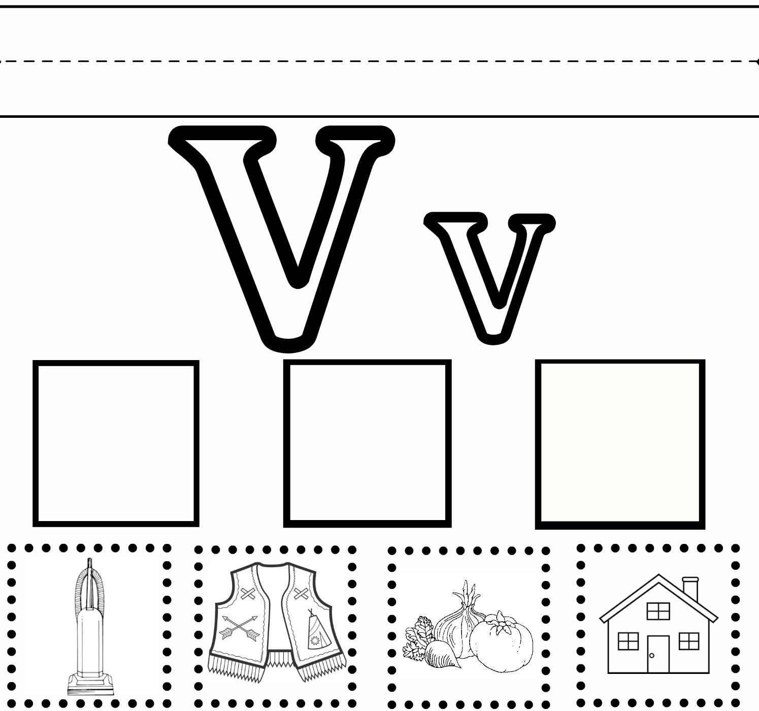 Preschool Learning Letter V Worksheet free Printable Sweet Benanna Sam