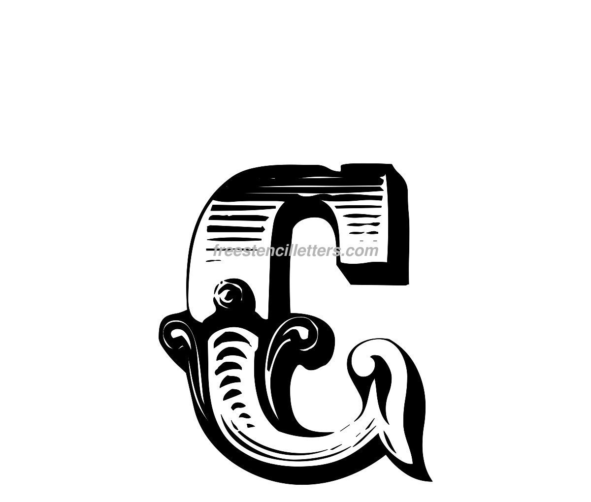 Print C Letter Stencil Free Stencil Letters