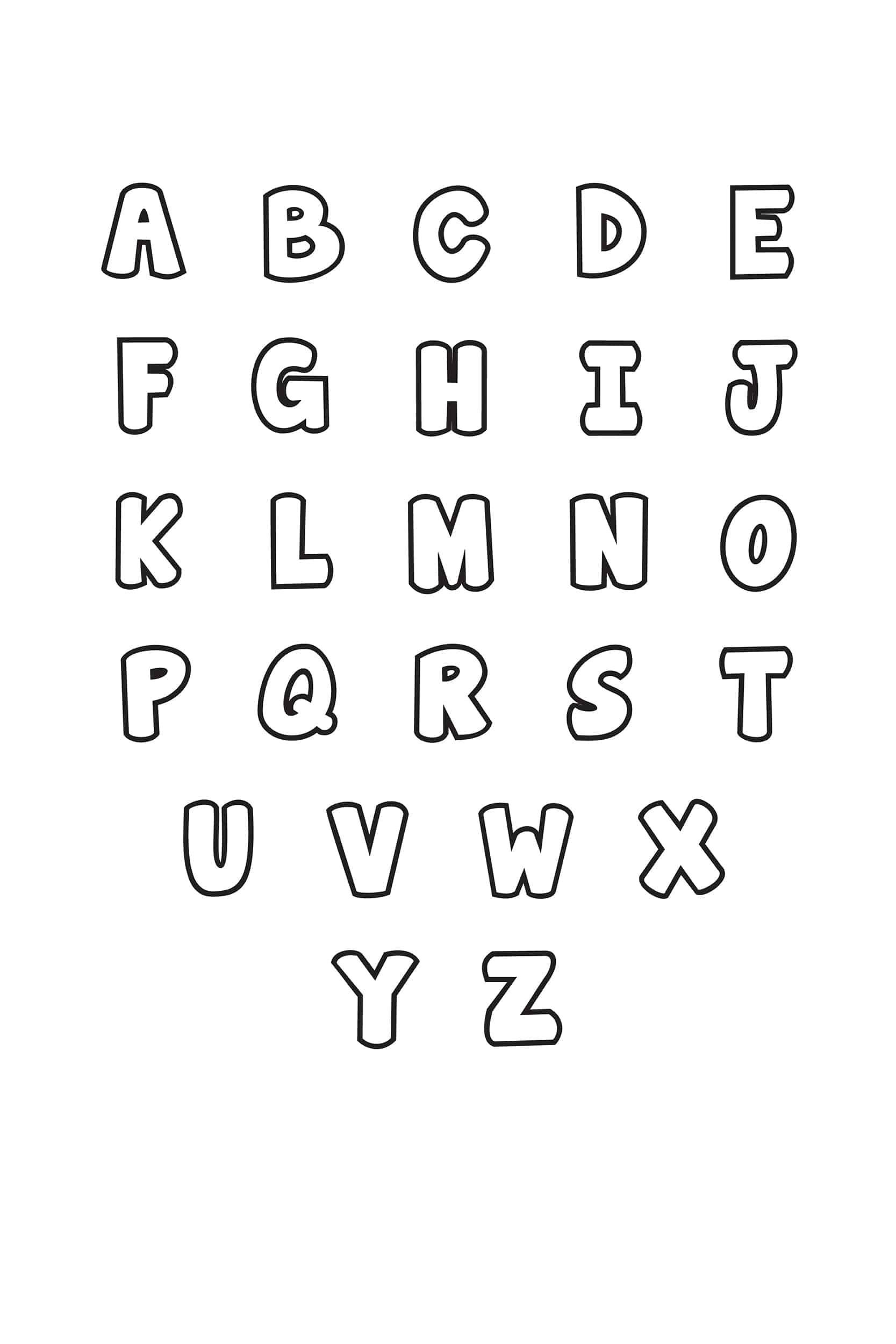 Free Printable Letters To Cut Out