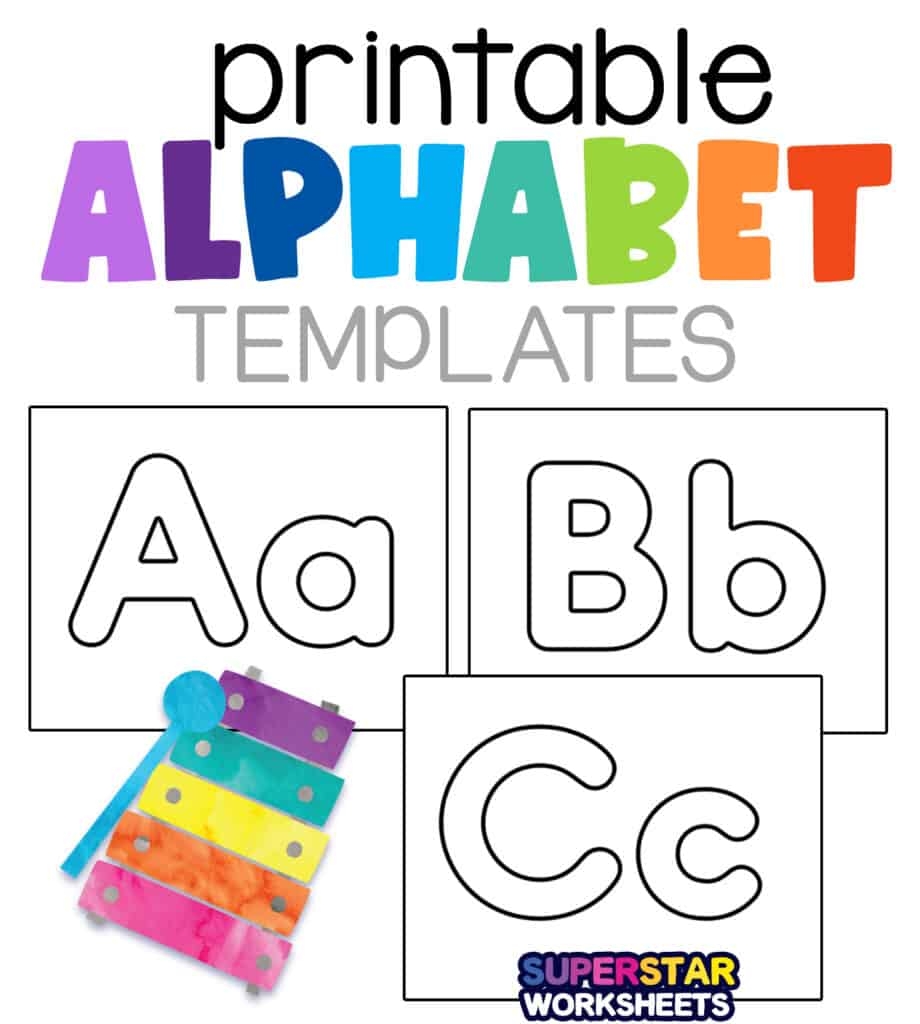 Printable Alphabet Letters Superstar Worksheets