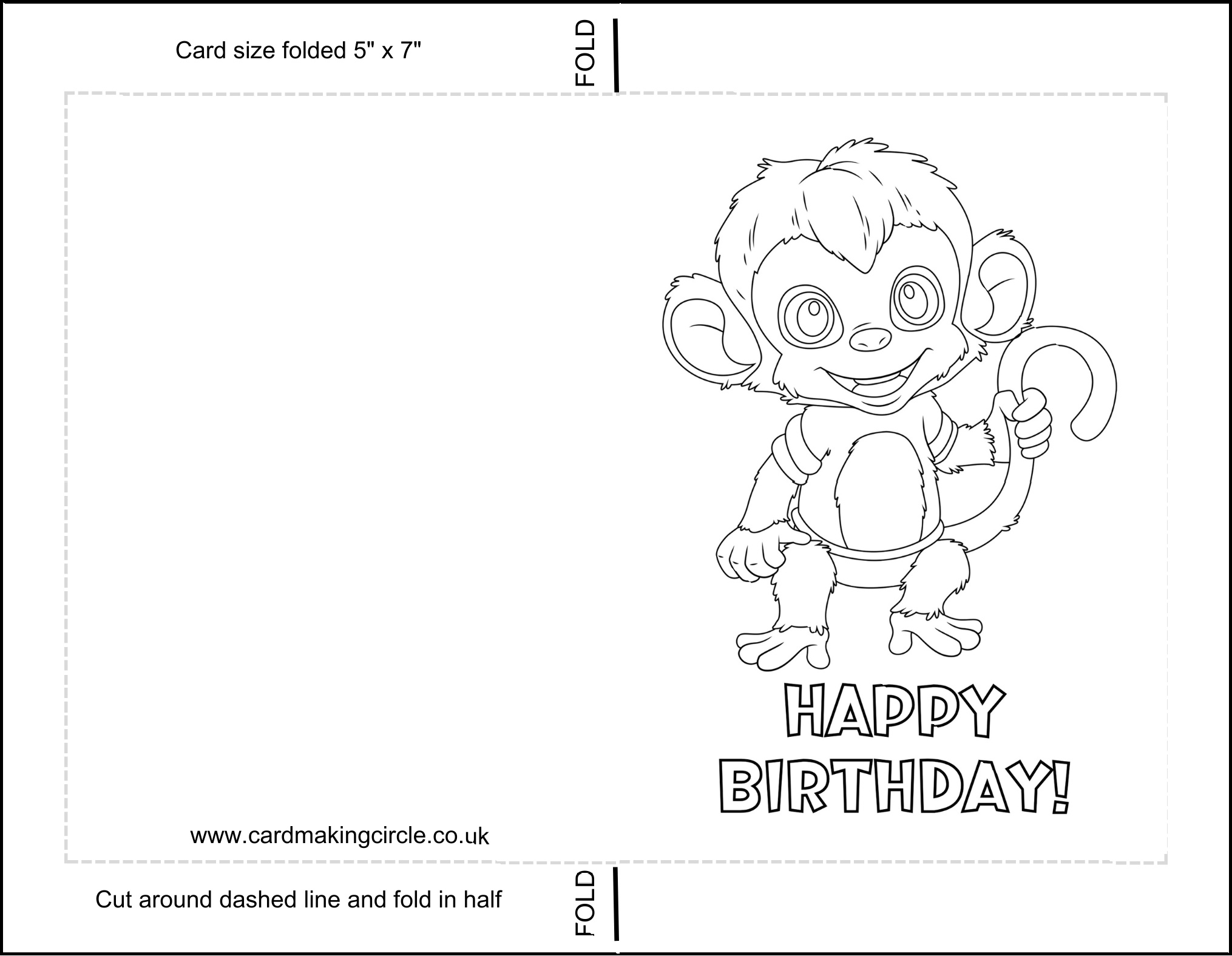 Printable Birthday Cards For Kids
