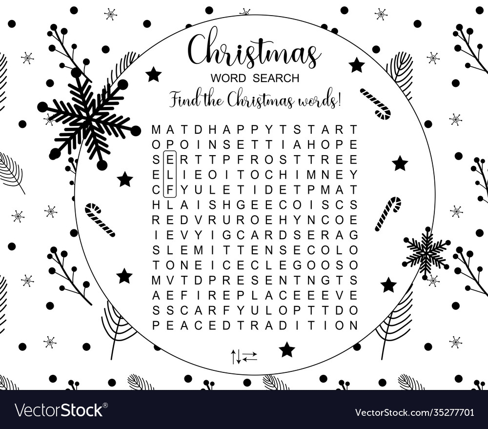 Free Printable Christmas Word Puzzles