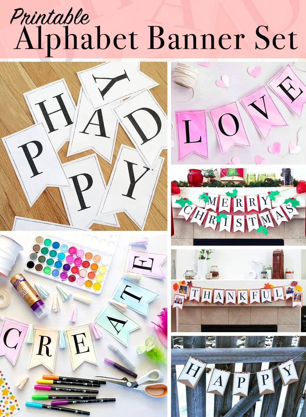 Free Printable Alphabet Letters Banner