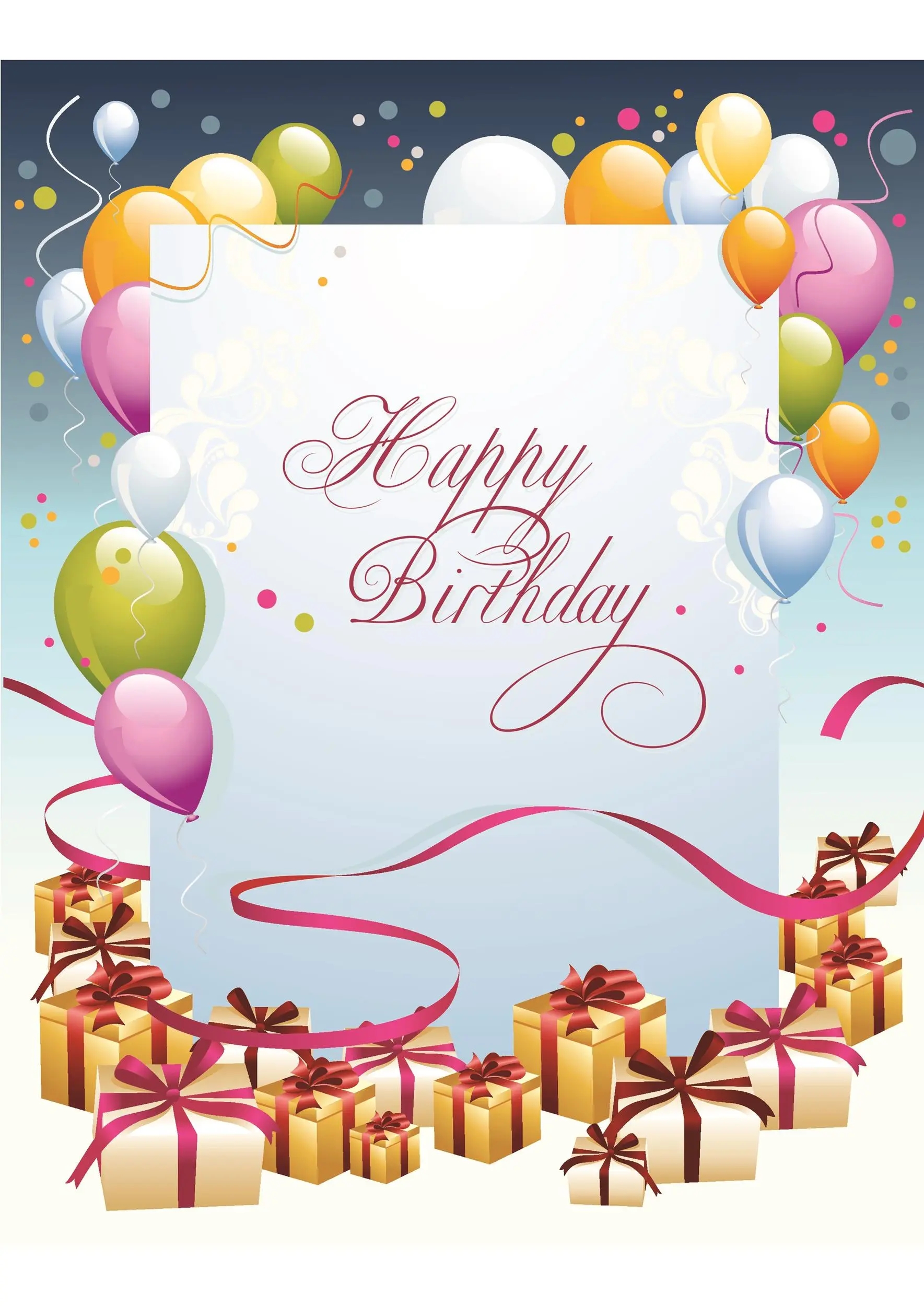 Printable Custom Birthday Cards Printable Party Favors