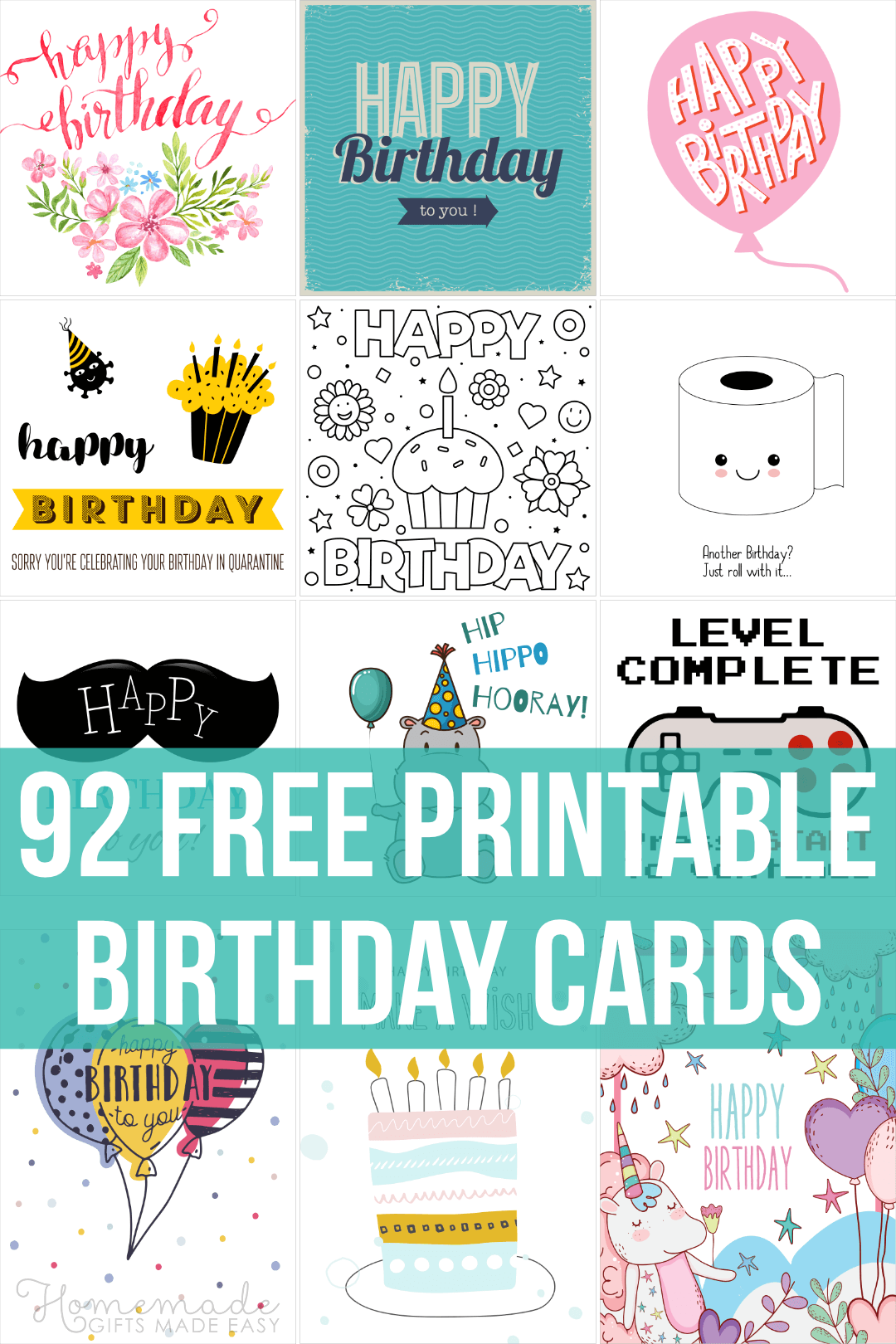 Printable Custom Birthday Cards Printable Party Favors