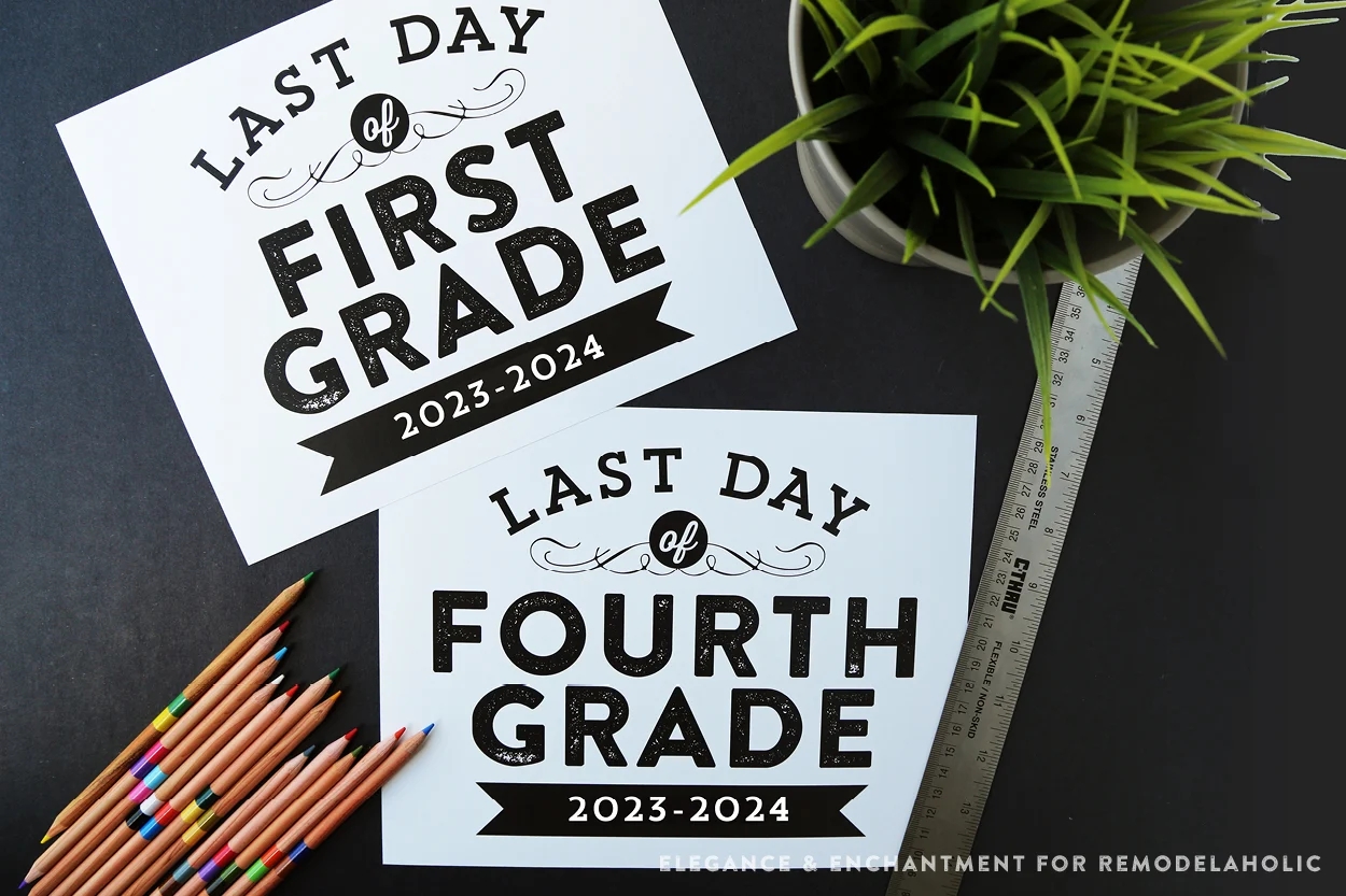 First Day Of School 2024 Free Printable Sign