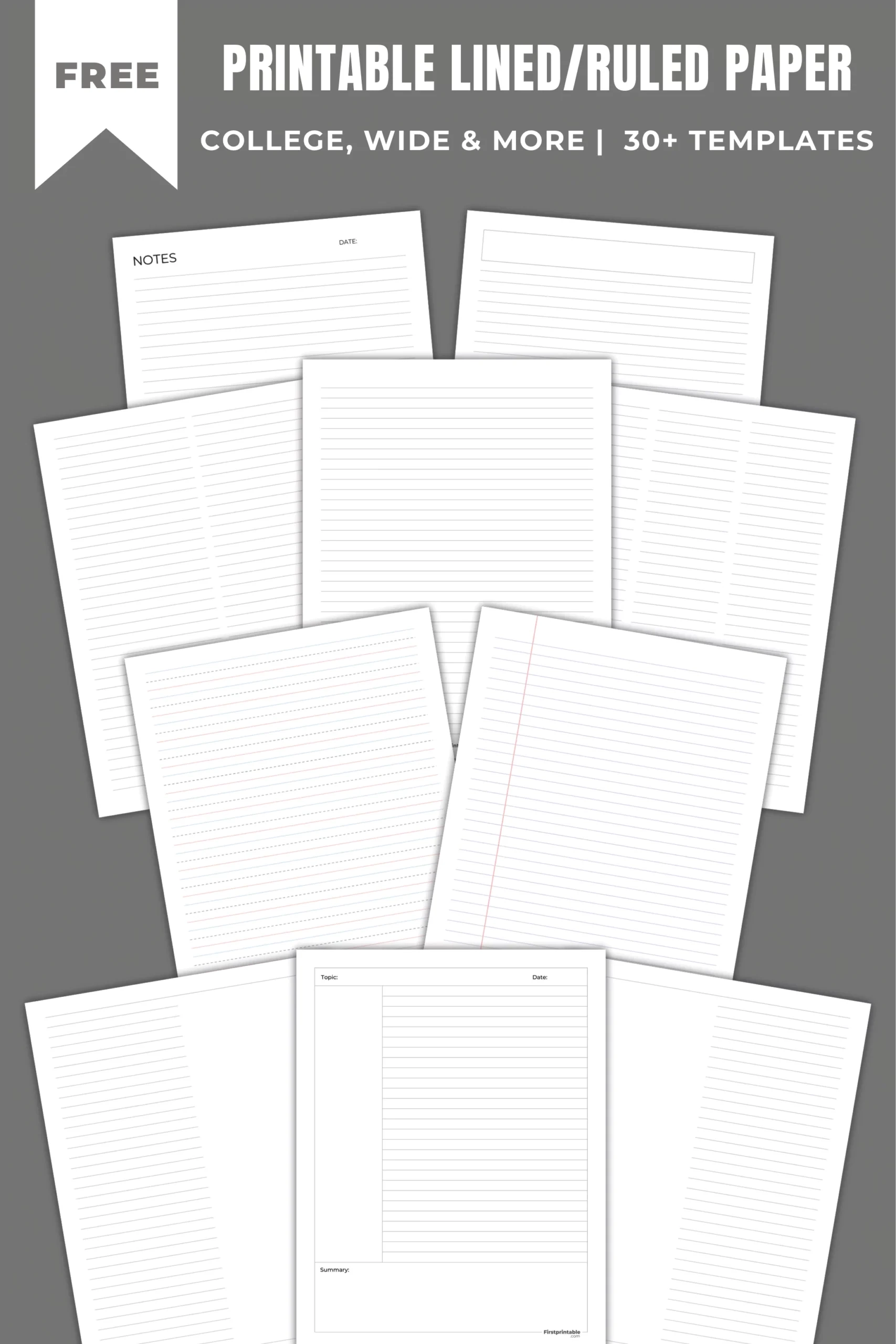 Free Printable Lined Paper