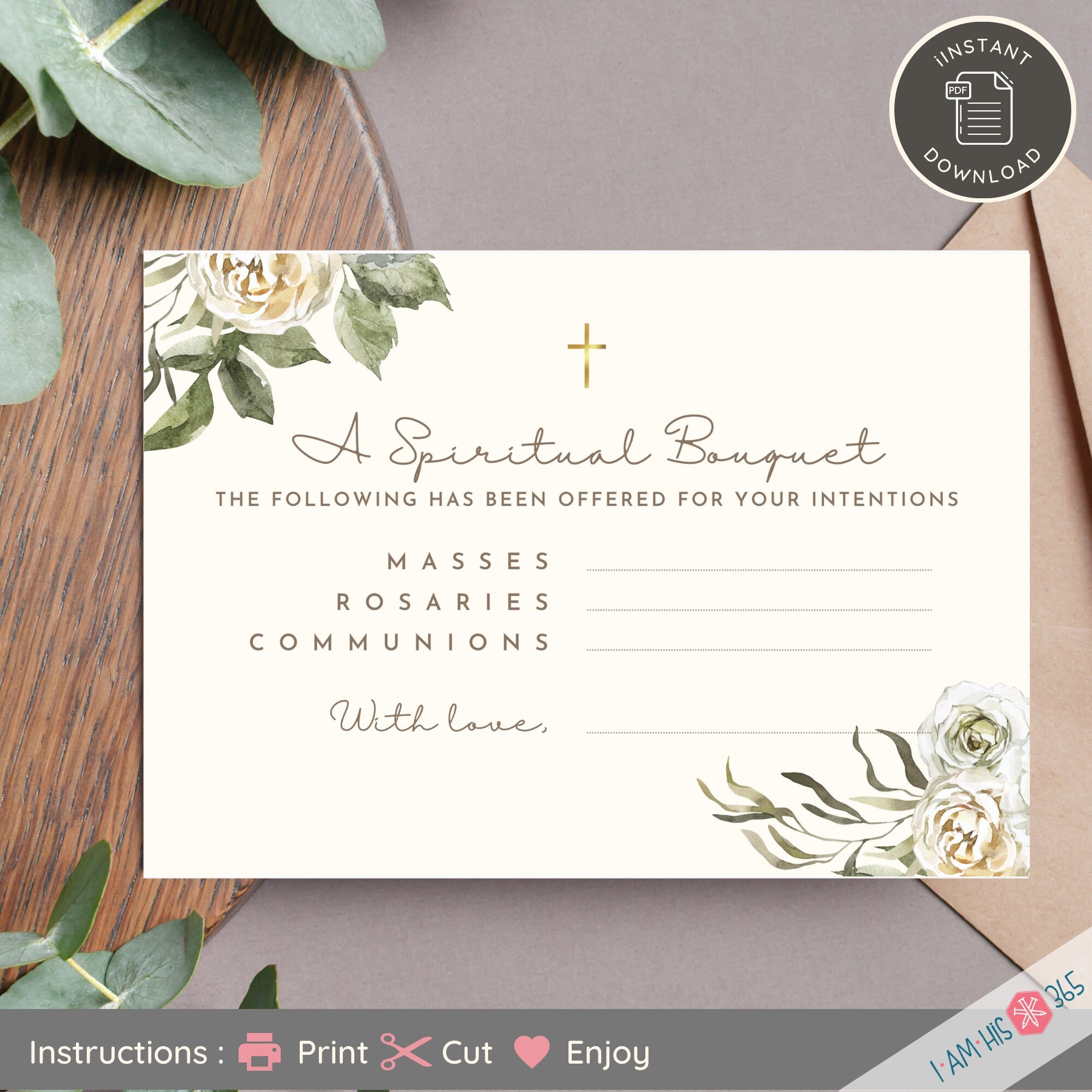 Printable Spiritual Bouquet Cards For All Occasions Set Of 8 Catholic Prayer Cards Gift Of Prayer For Priests Birthdays Sacraments